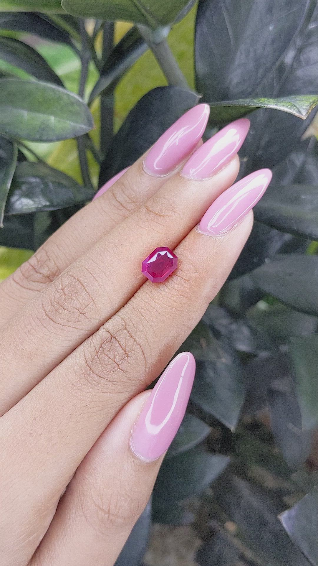 2.34 Ct. Ruby from Tanzania Size Video