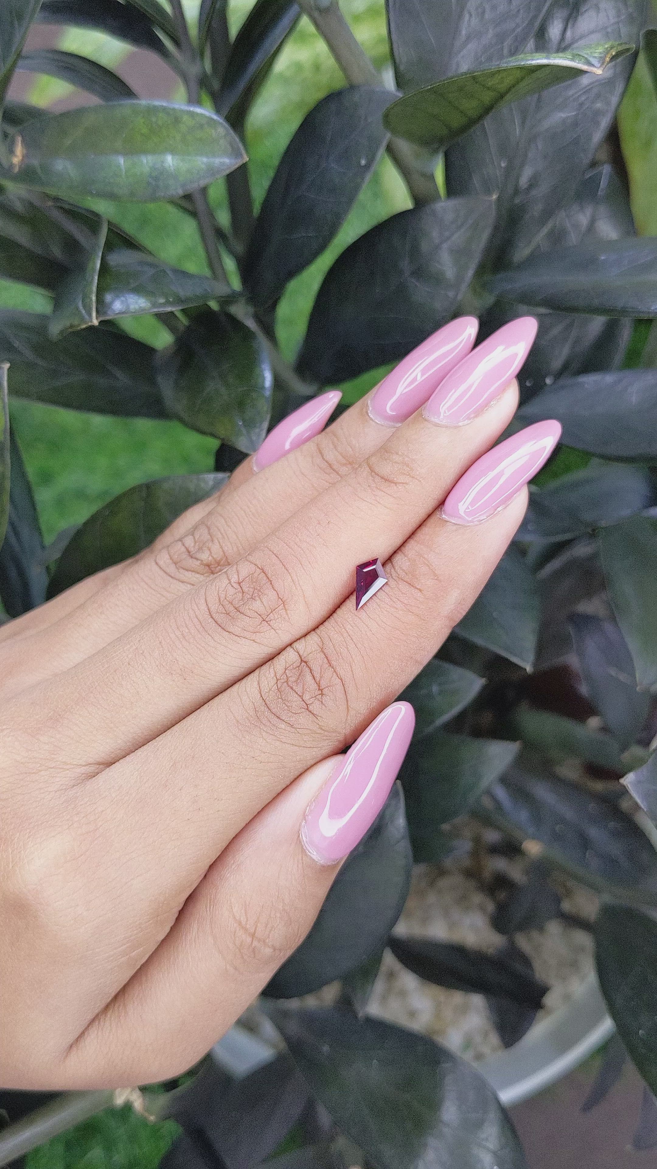 0.45 Ct. Ruby from Madagascar Size Video