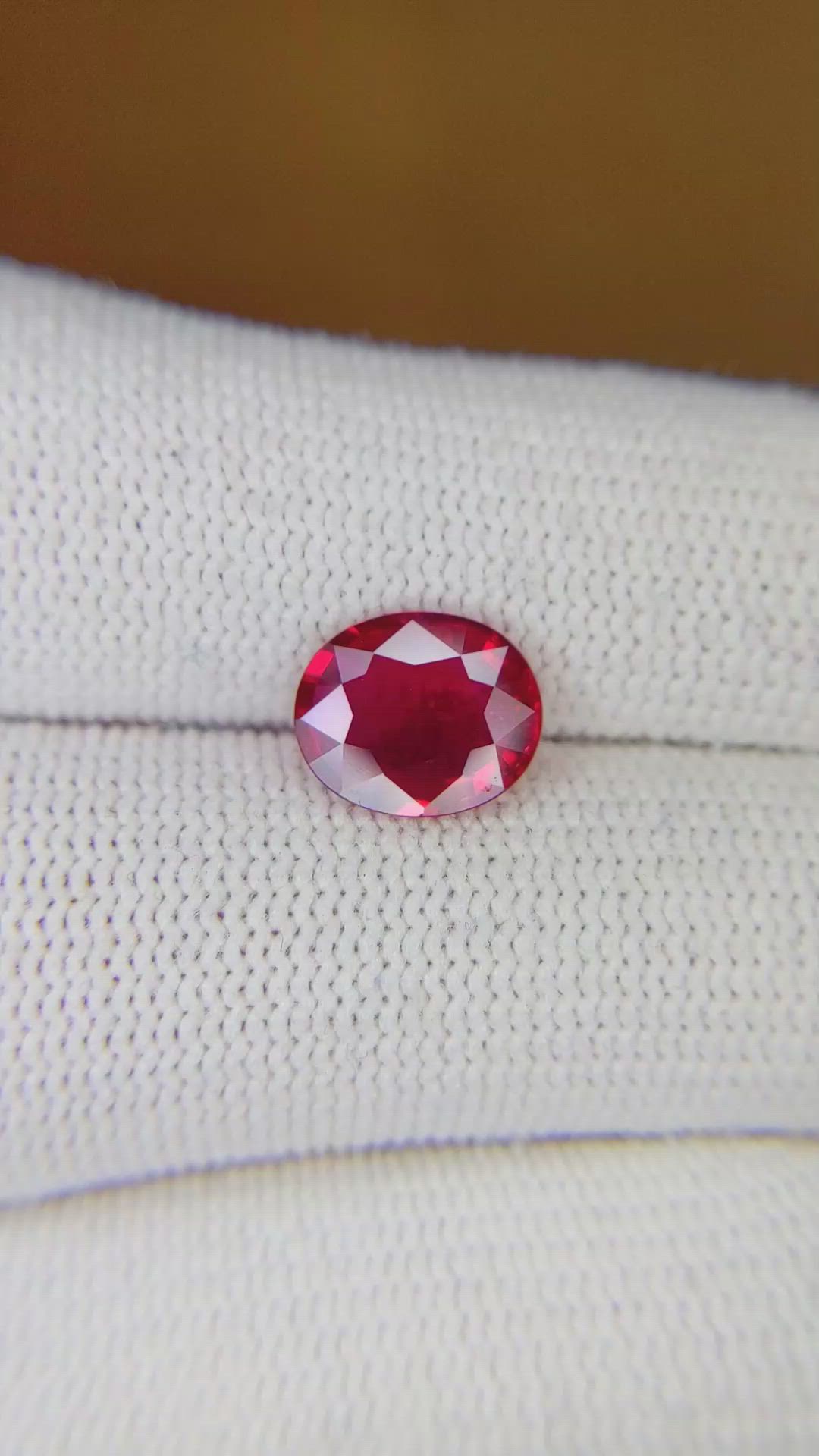 2.03 Ct. Ruby from Mozambique Size Video