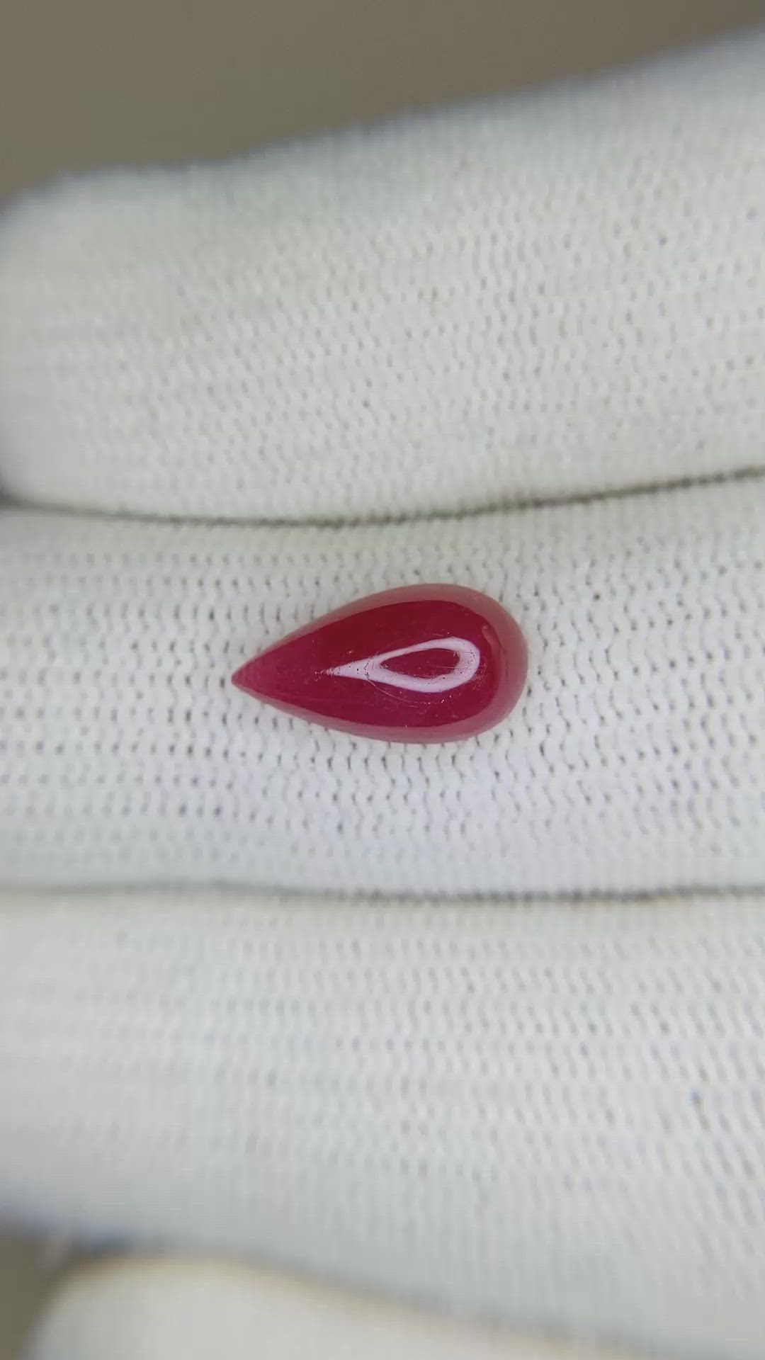 2.44 Ct. Cabochon Ruby from Mozambique Size Video