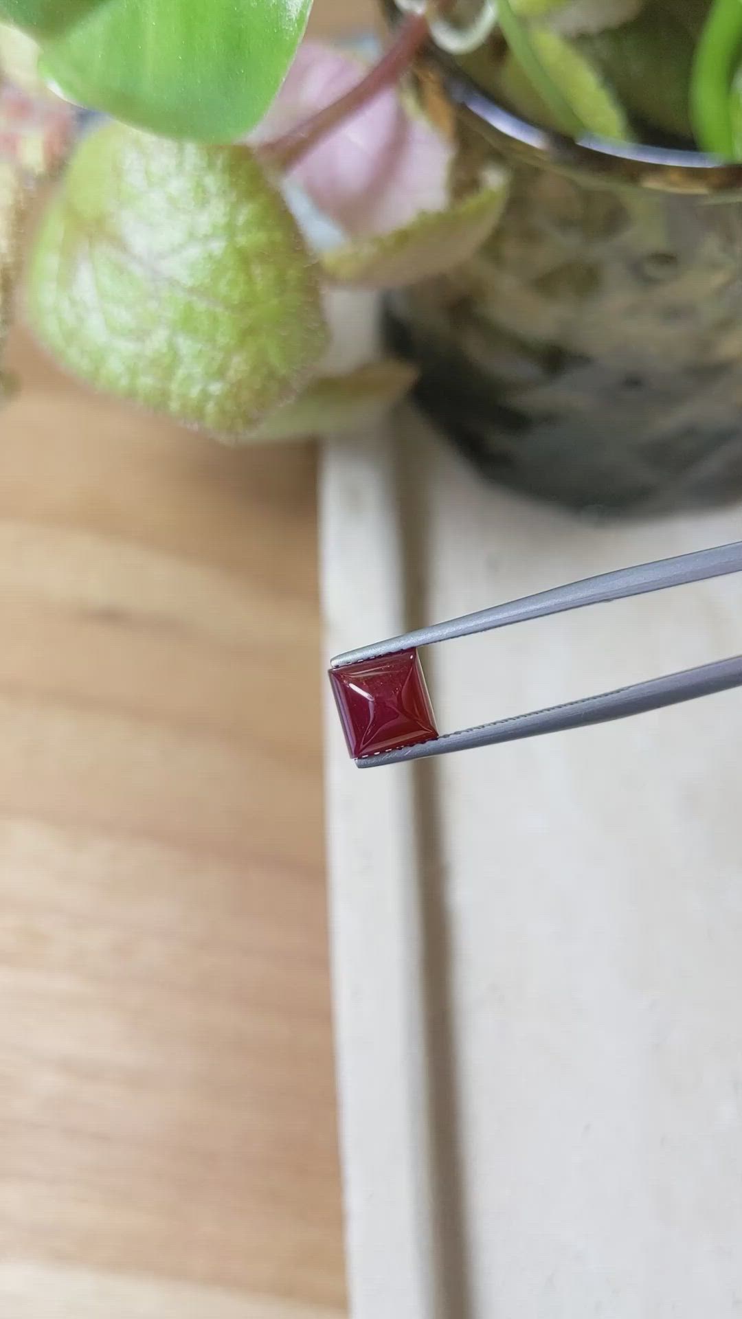 2.67 Ct. Cabochon Ruby from Mozambique Size Video