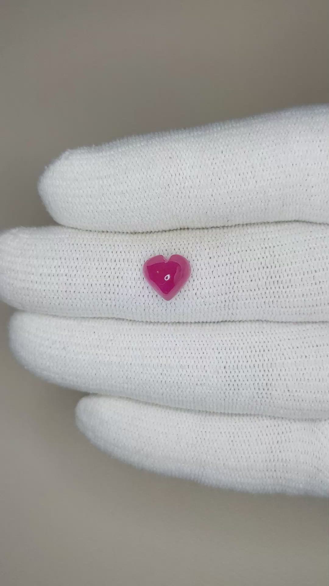 3.05 Ct. Cabochon Ruby from Mozambique Size Video