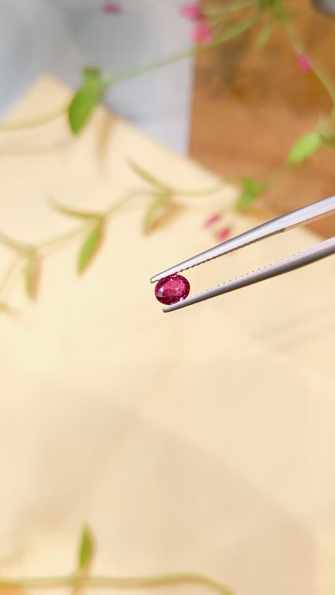 0.47 Ct. Ruby from Burma (Myanmar) Size Video