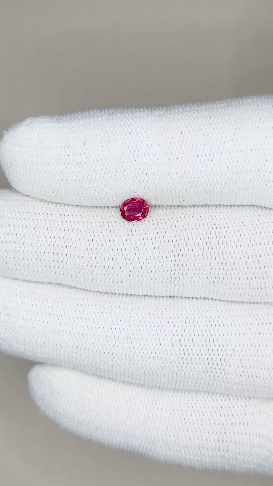0.47 Ct. Ruby from Burma (Myanmar) Size Video