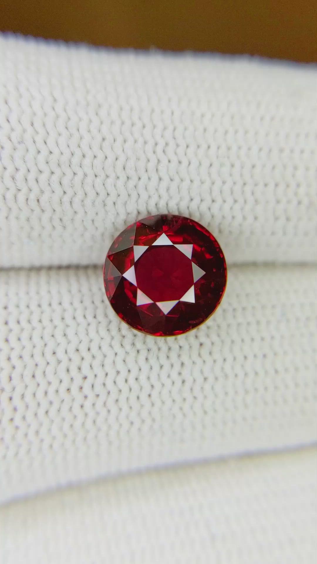 3.54 Ct. Ruby from Mozambique Size Video