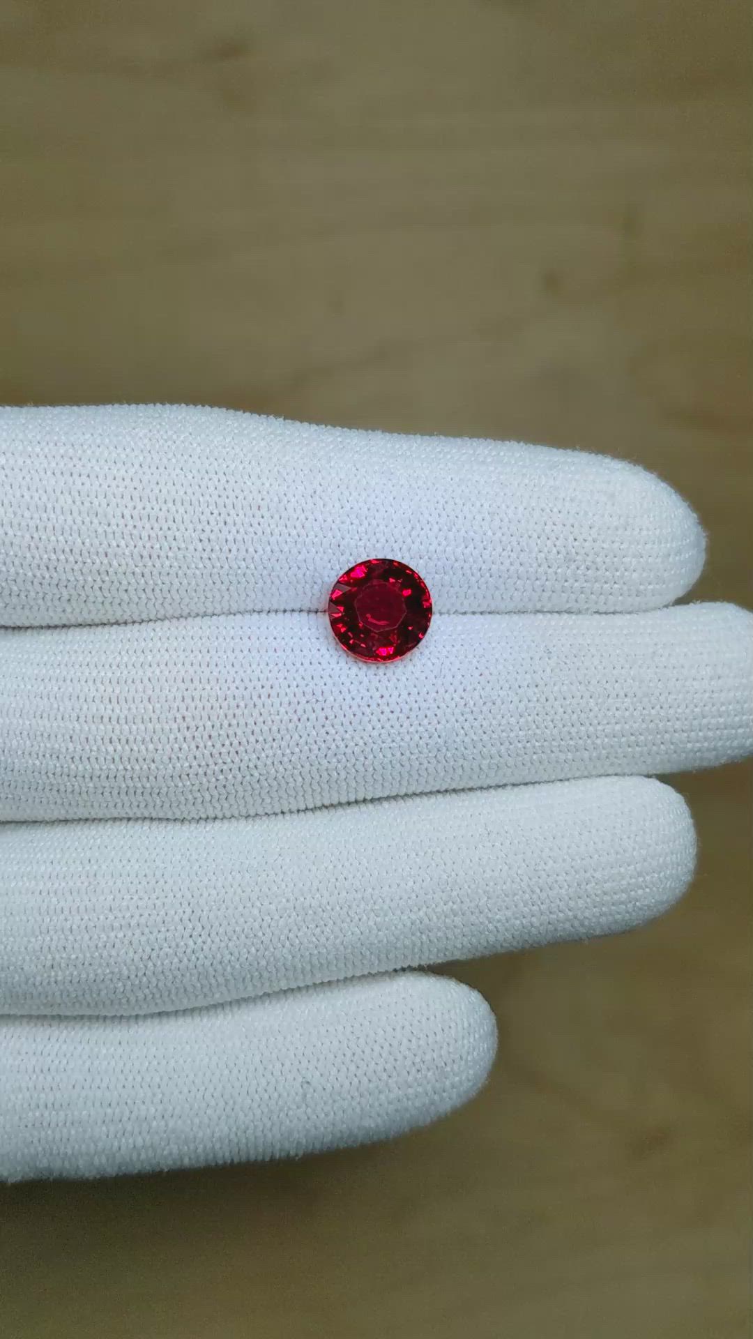 3.54 Ct. Ruby from Mozambique Size Video