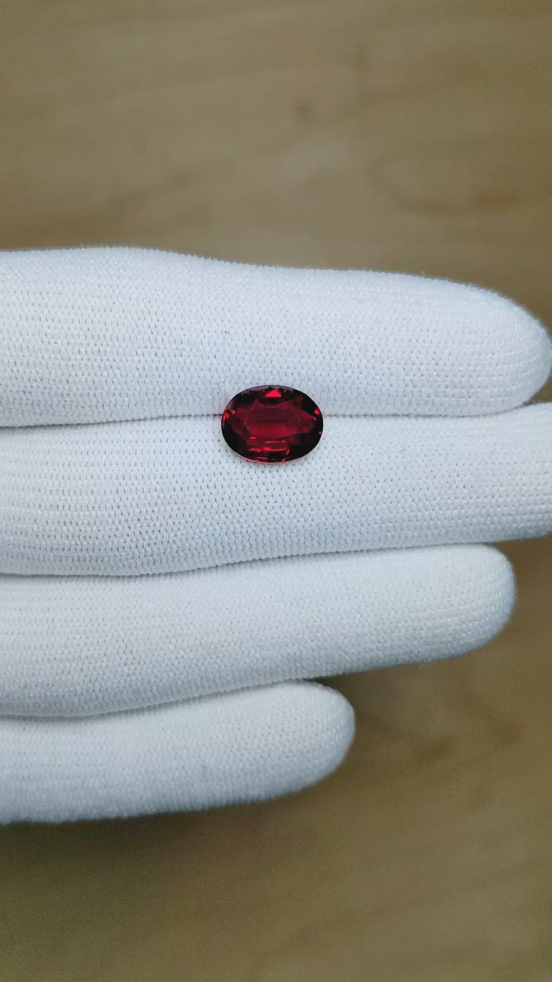 4.24 Ct. Ruby from Mozambique Size Video