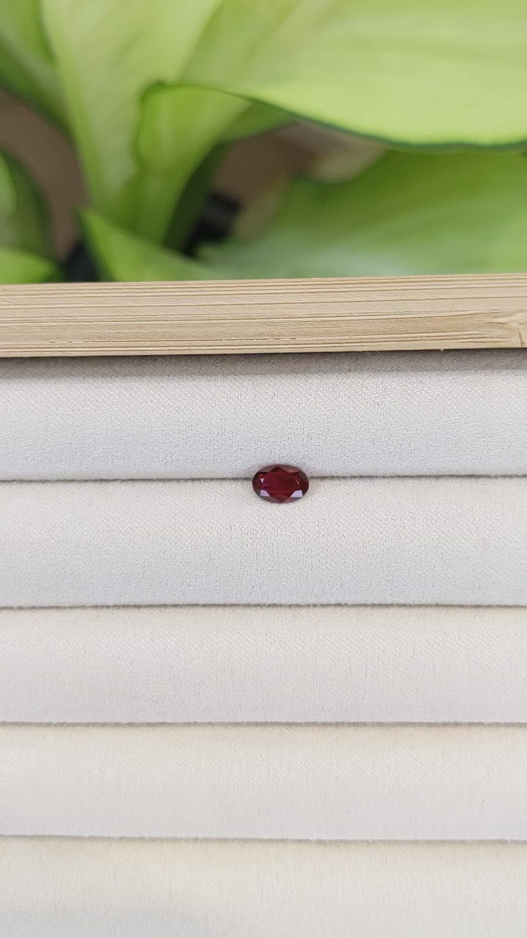0.65 Ct. Ruby from Thailand Size Video