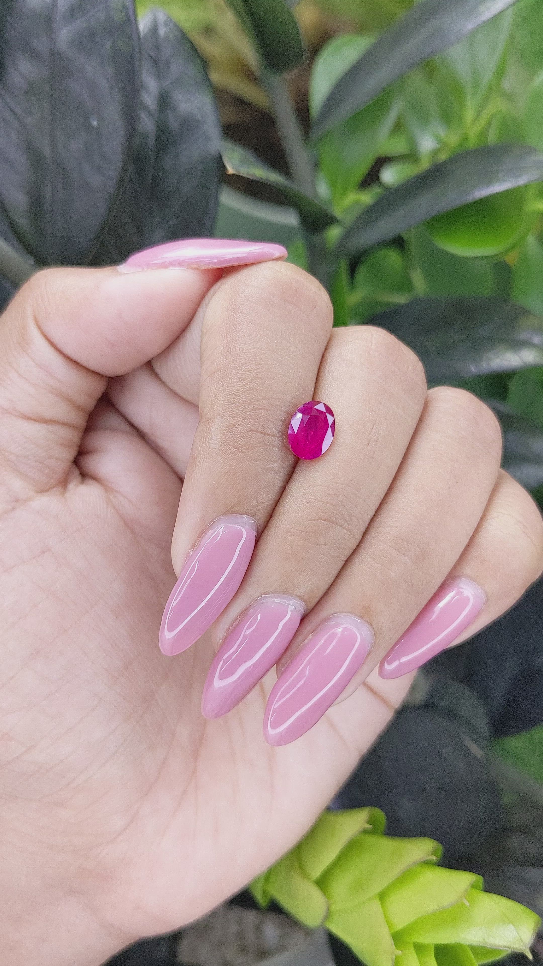 1.61 Ct. Ruby from Madagascar Size Video