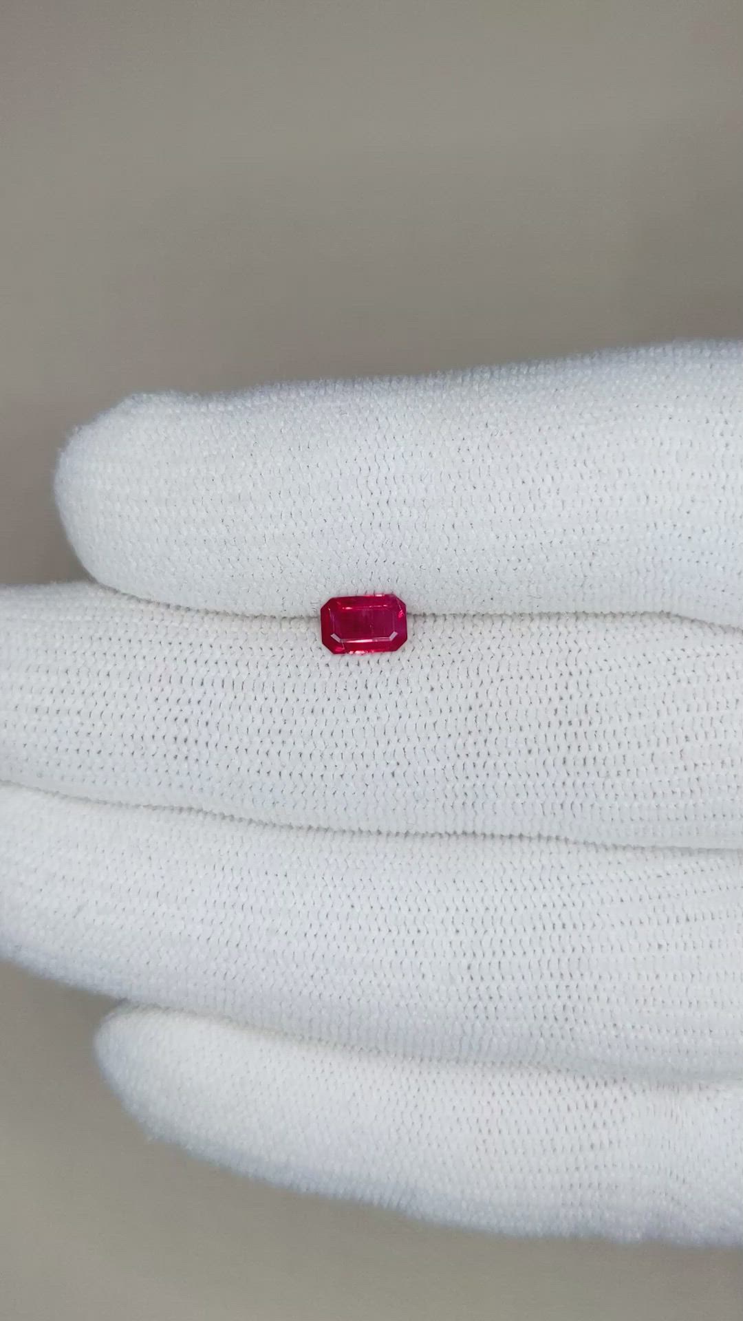 0.55 Ct. Ruby from Mozambique Size Video