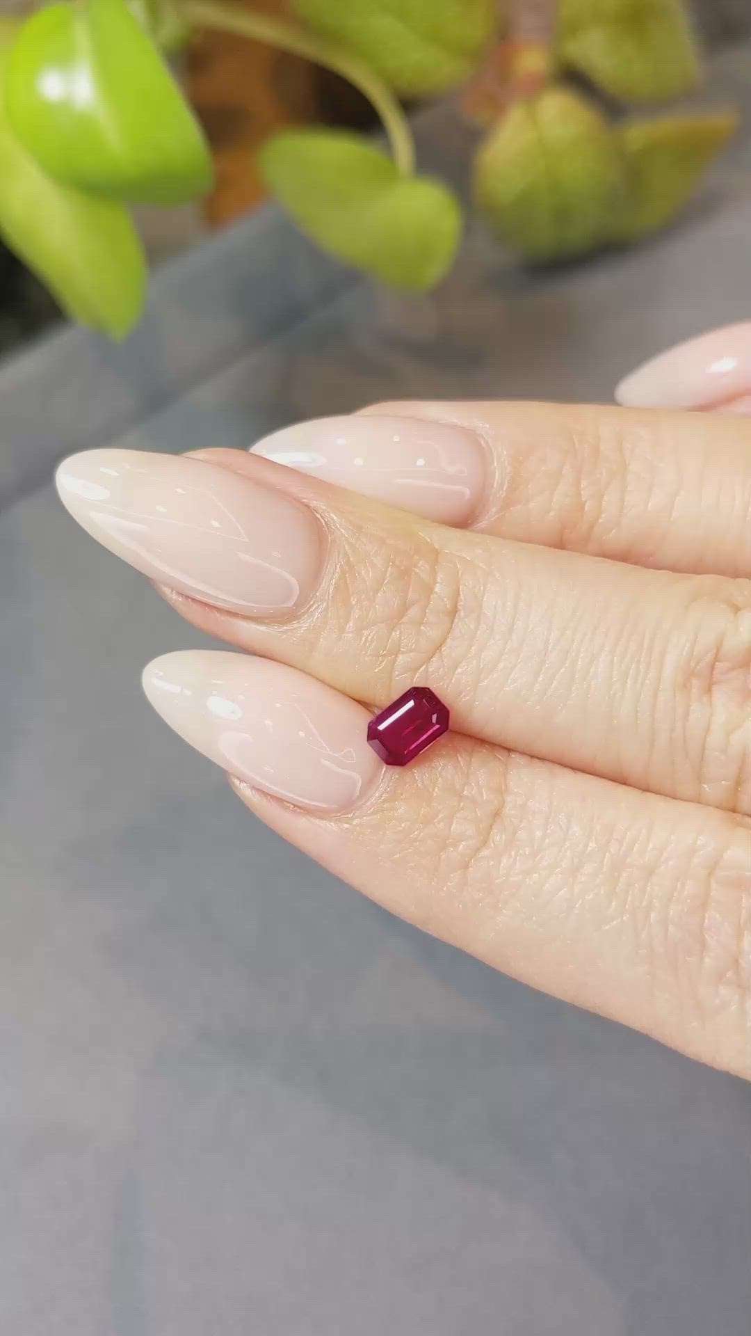 0.56 Ct. Ruby from Mozambique Size Video