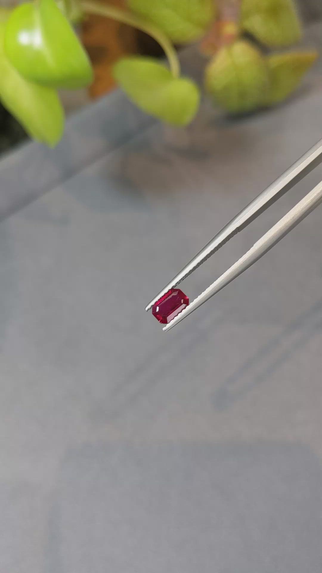0.56 Ct. Ruby from Mozambique Size Video