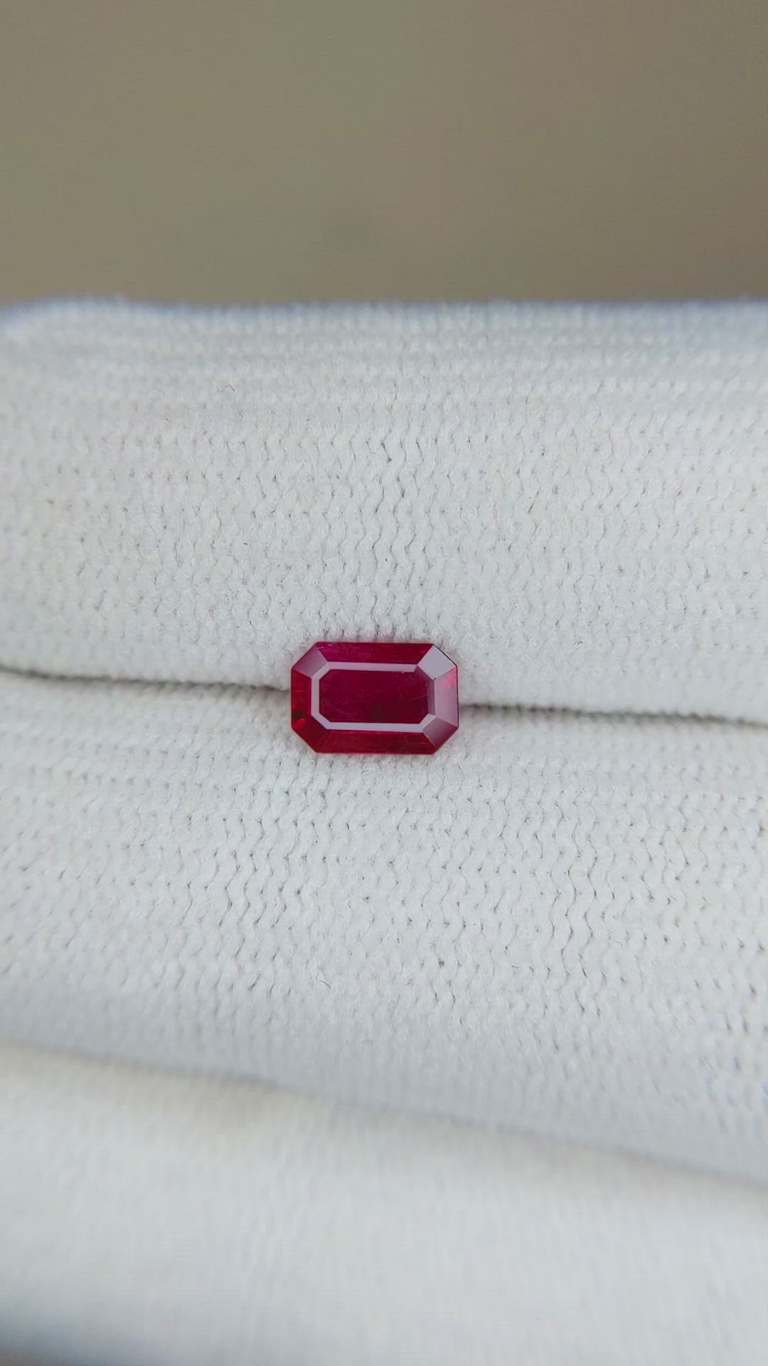 0.56 Ct. Ruby from Mozambique Size Video