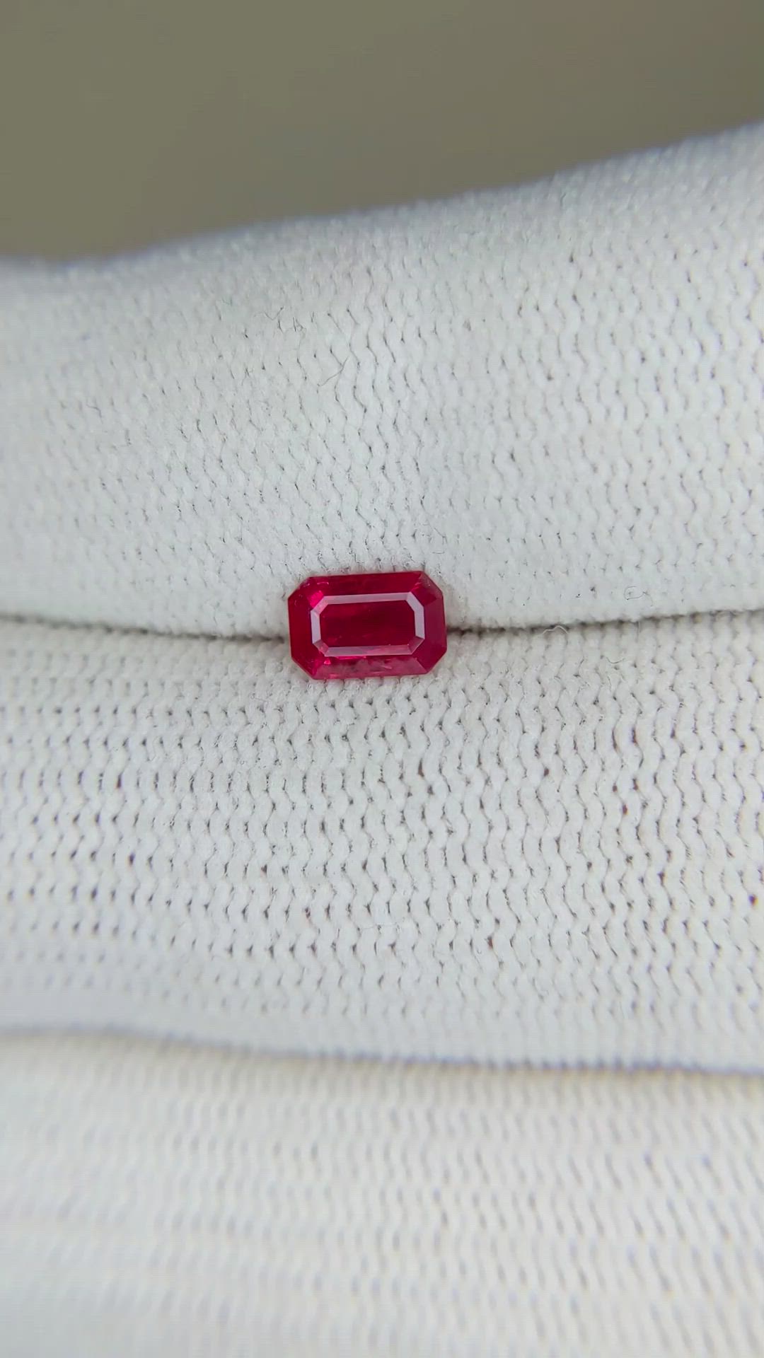 0.63 Ct. Ruby from Mozambique Size Video