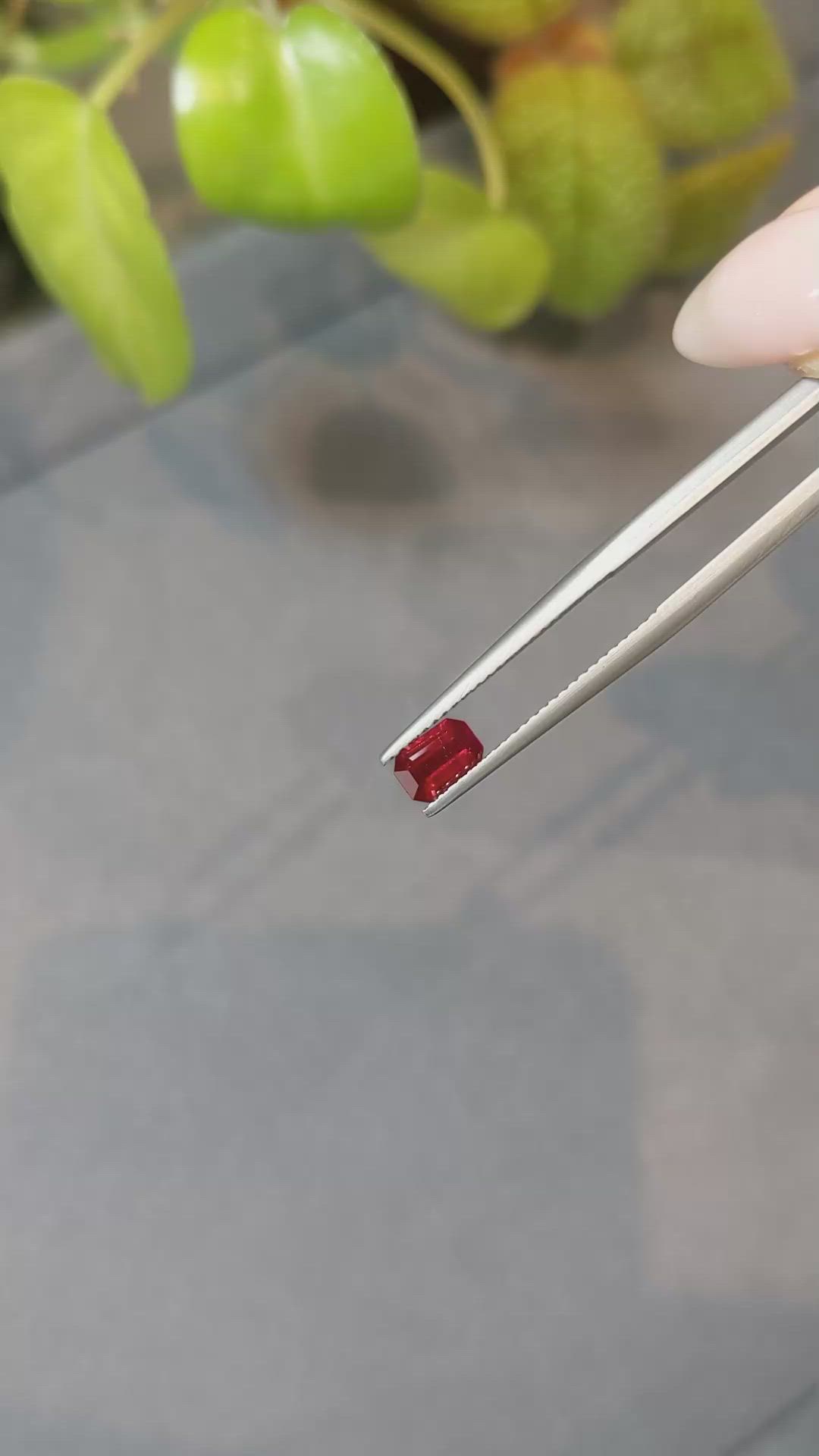 0.64 Ct. Ruby from Mozambique Size Video