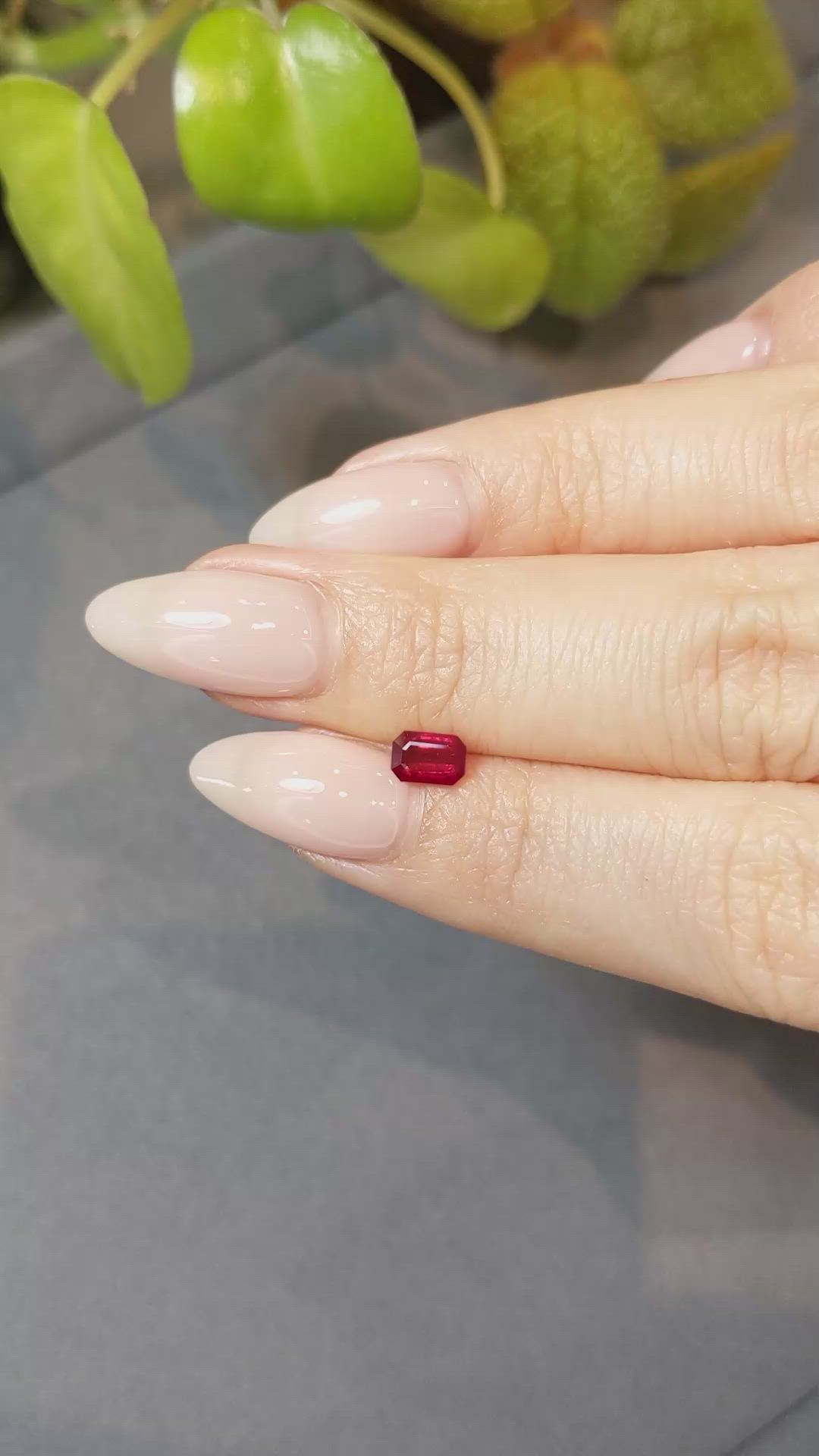 0.64 Ct. Ruby from Mozambique Size Video