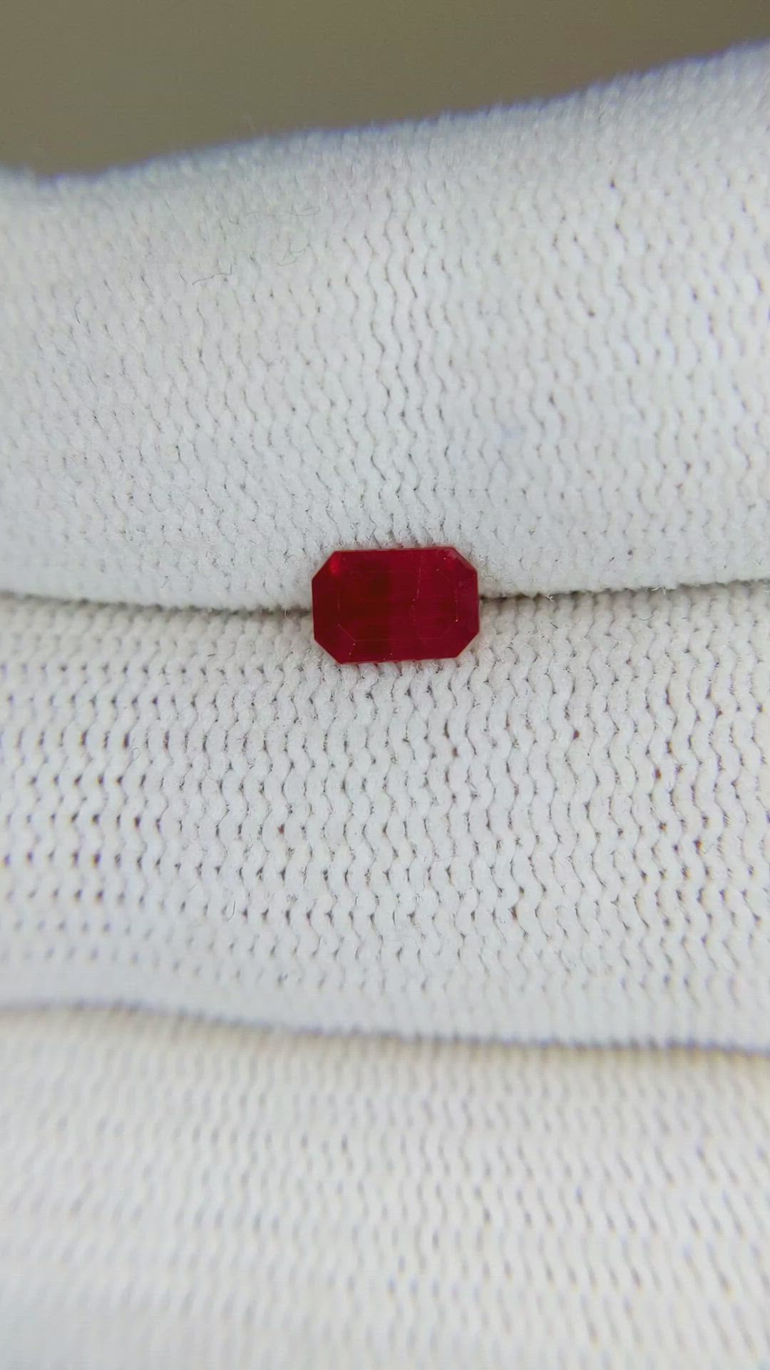 0.64 Ct. Ruby from Mozambique Size Video