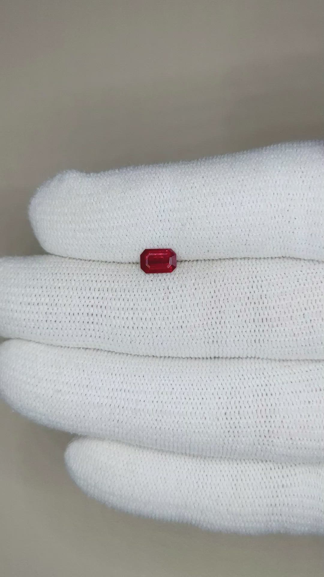 0.64 Ct. Ruby from Mozambique Size Video
