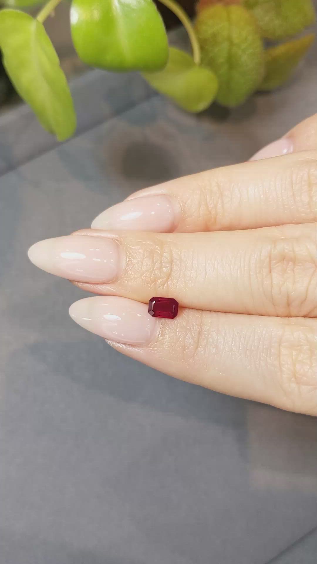 0.65 Ct. Ruby from Mozambique Size Video