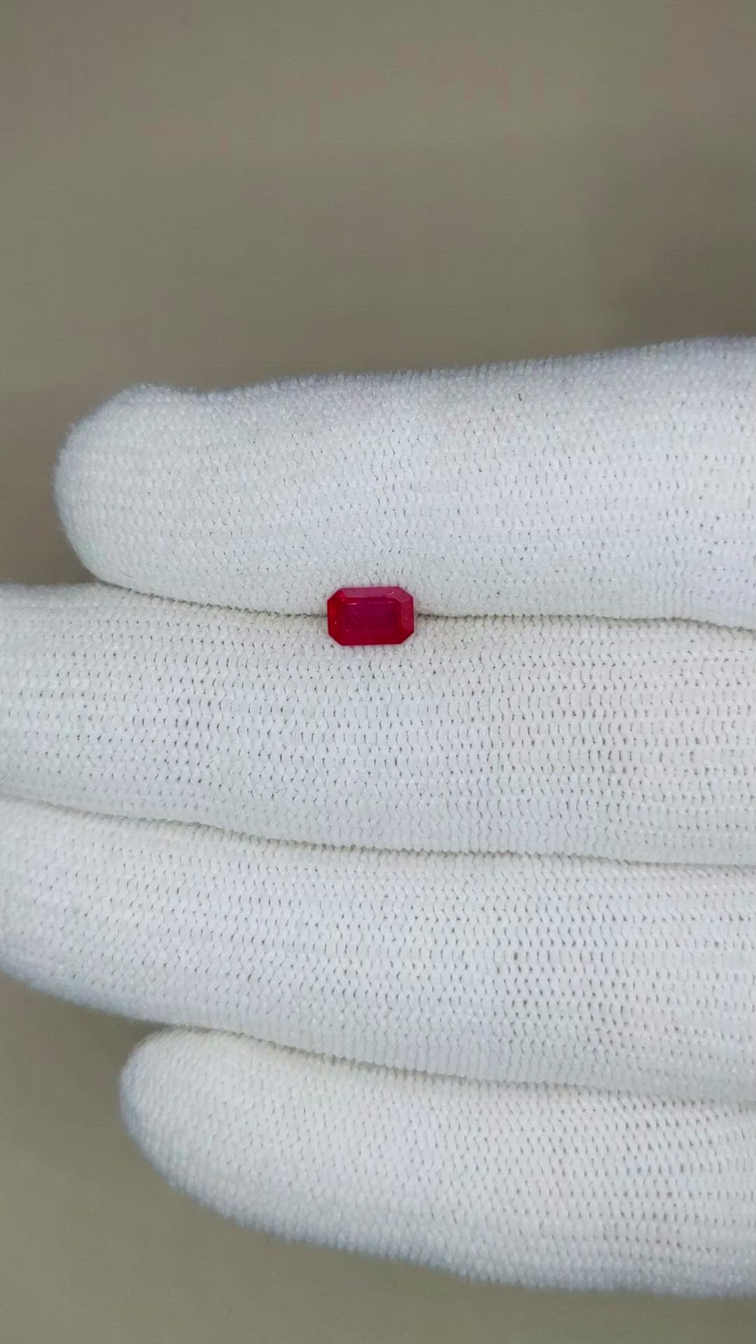 0.67 Ct. Ruby from Mozambique Size Video