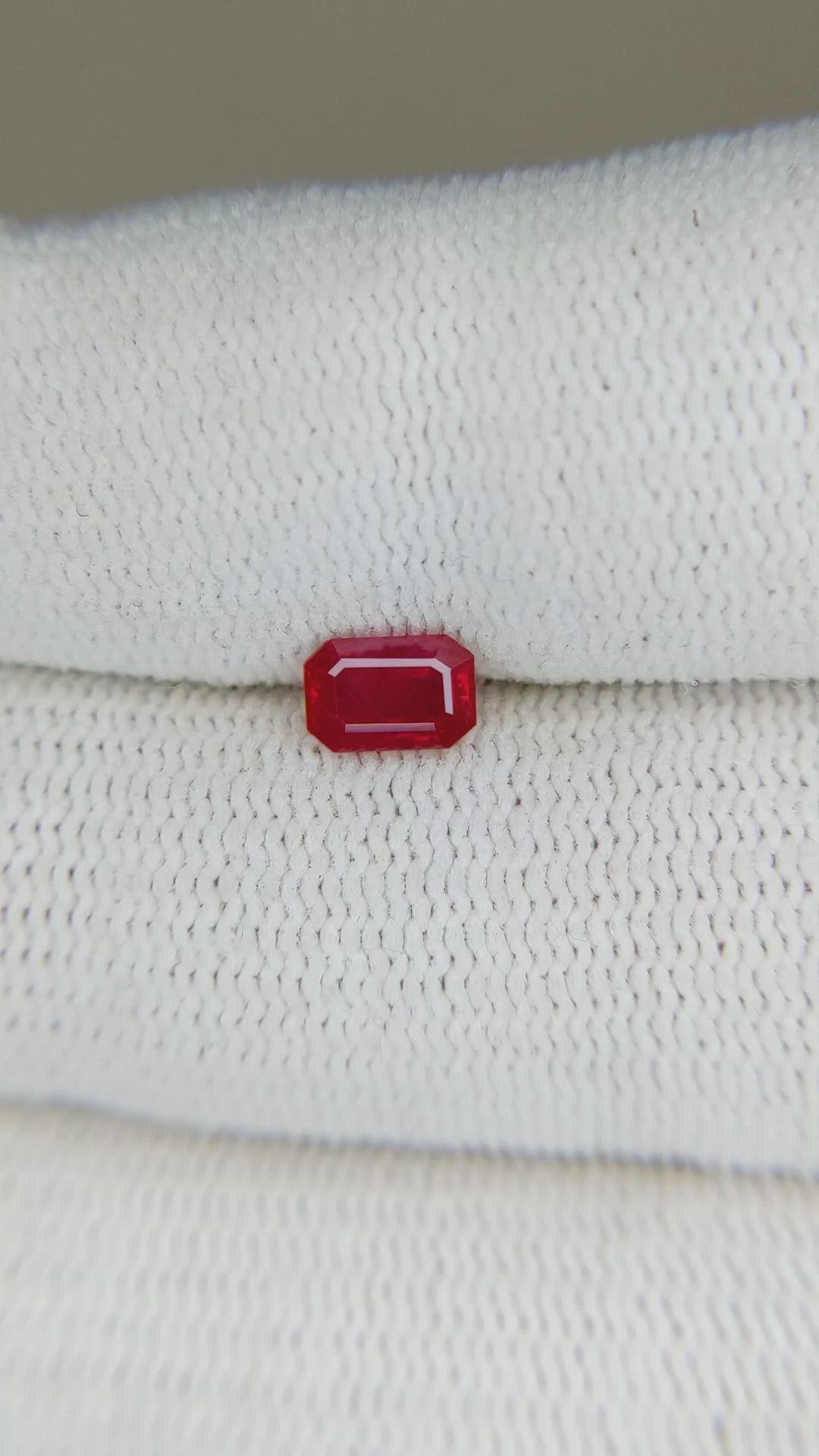 0.67 Ct. Ruby from Mozambique Size Video