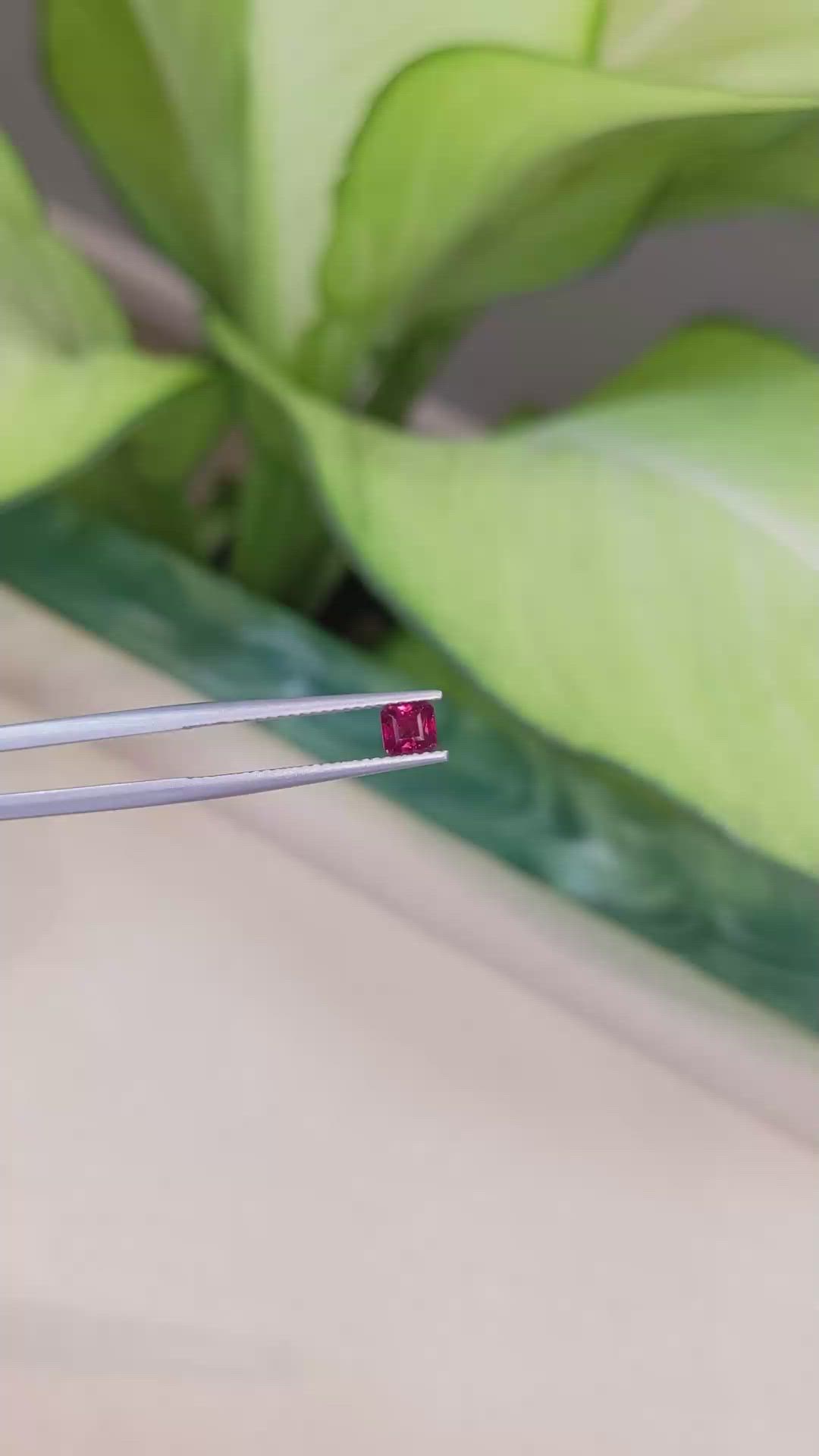 0.58 Ct. Ruby from Thailand Size Video