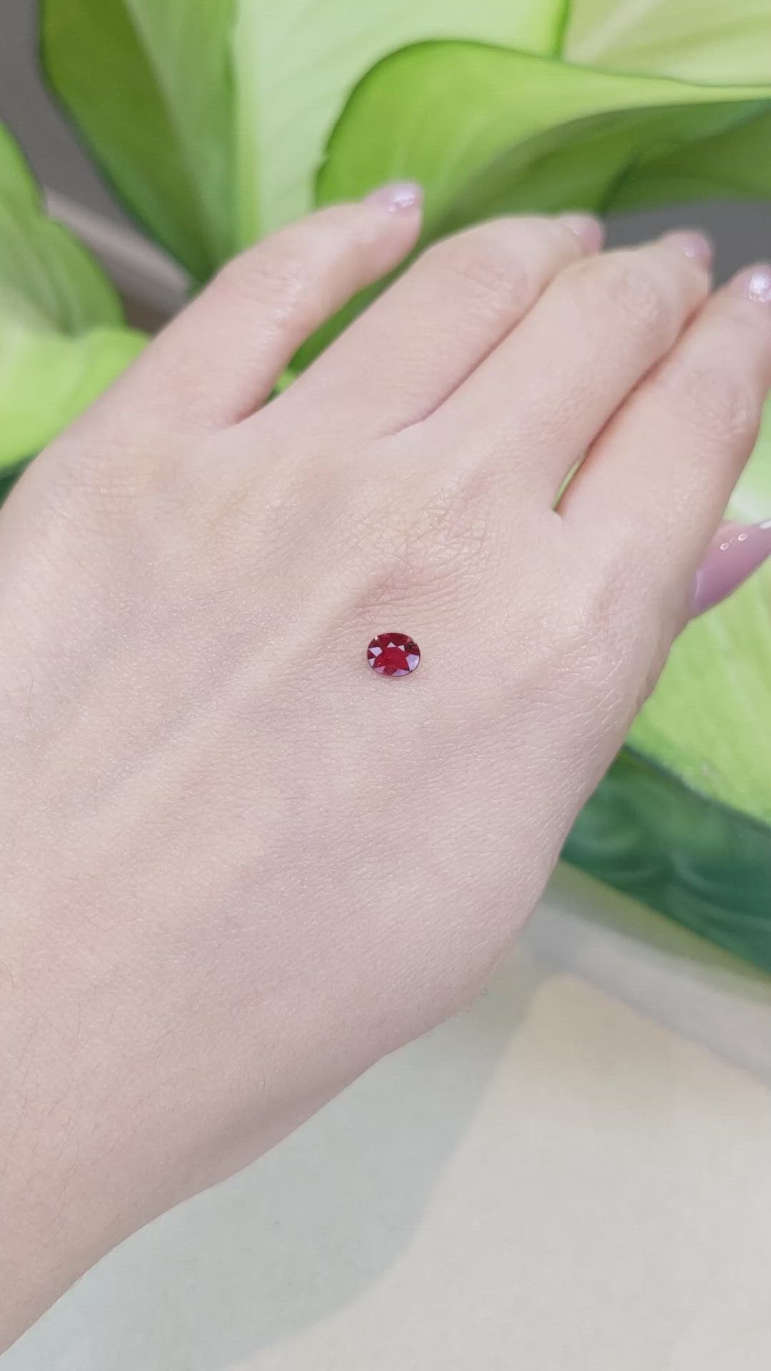 0.46 Ct. Ruby from Thailand Size Video