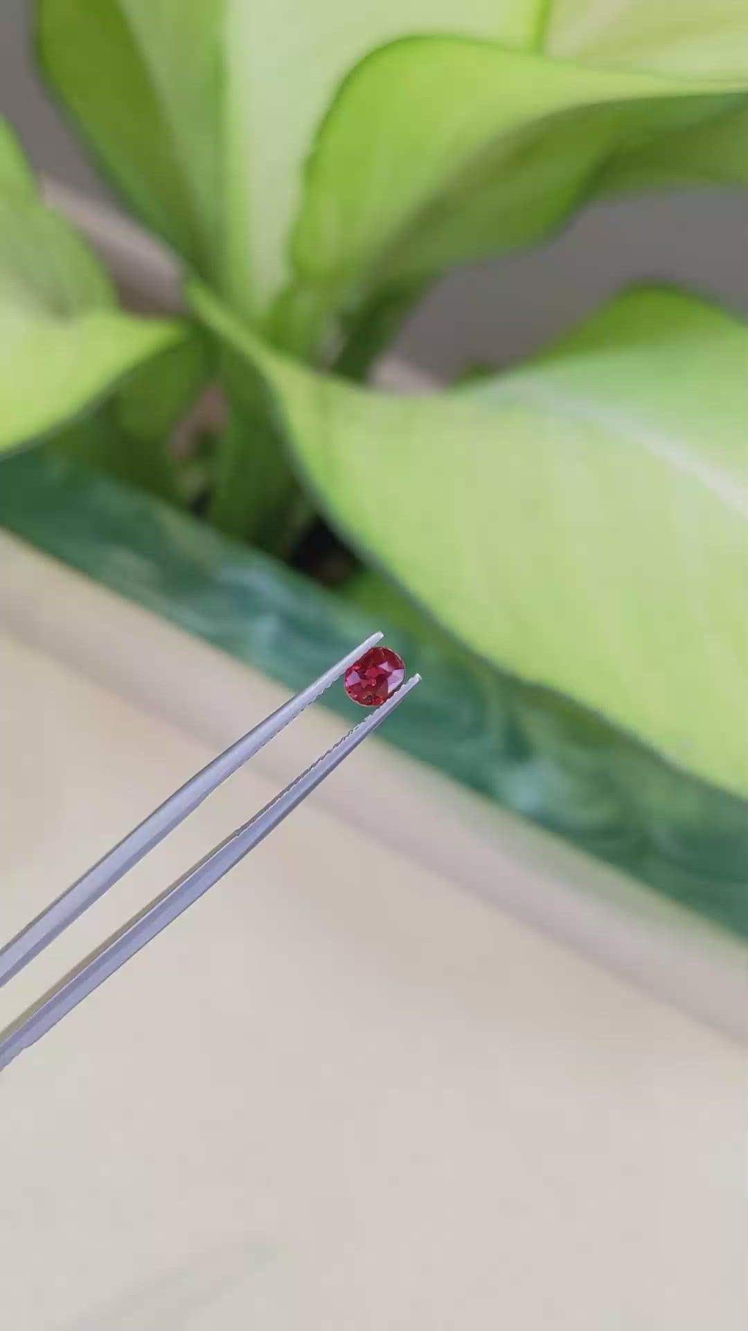 0.46 Ct. Ruby from Thailand Size Video
