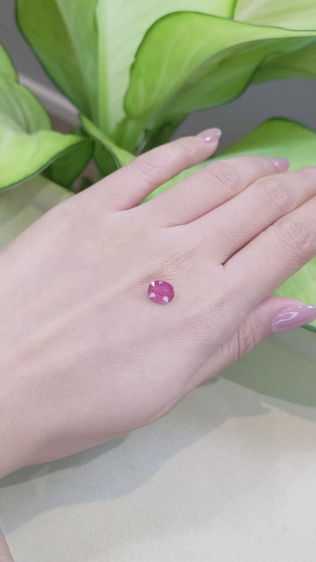 1.65 Ct. Ruby from Mozambique Size Video