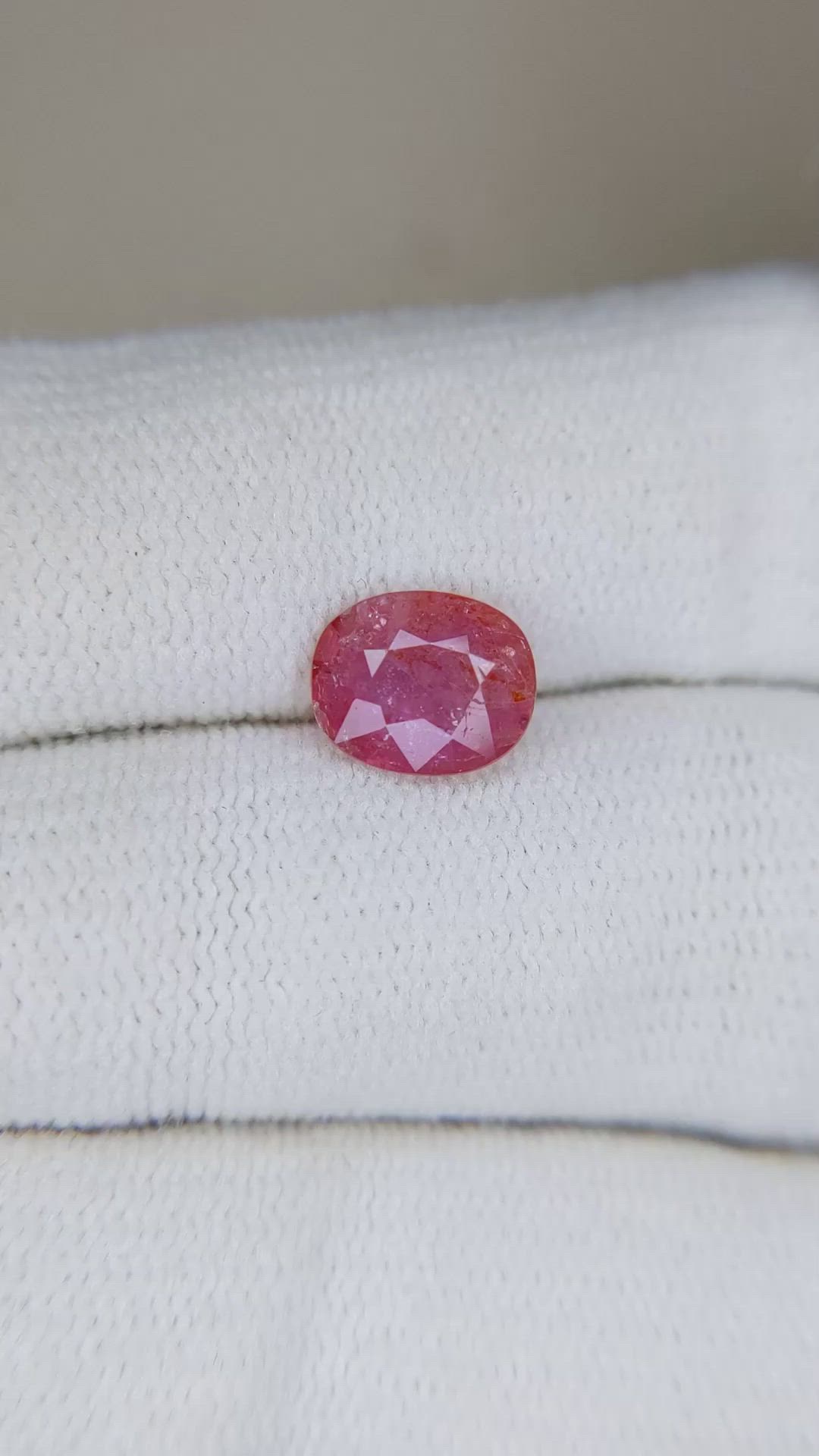 1.65 Ct. Ruby from Mozambique Size Video