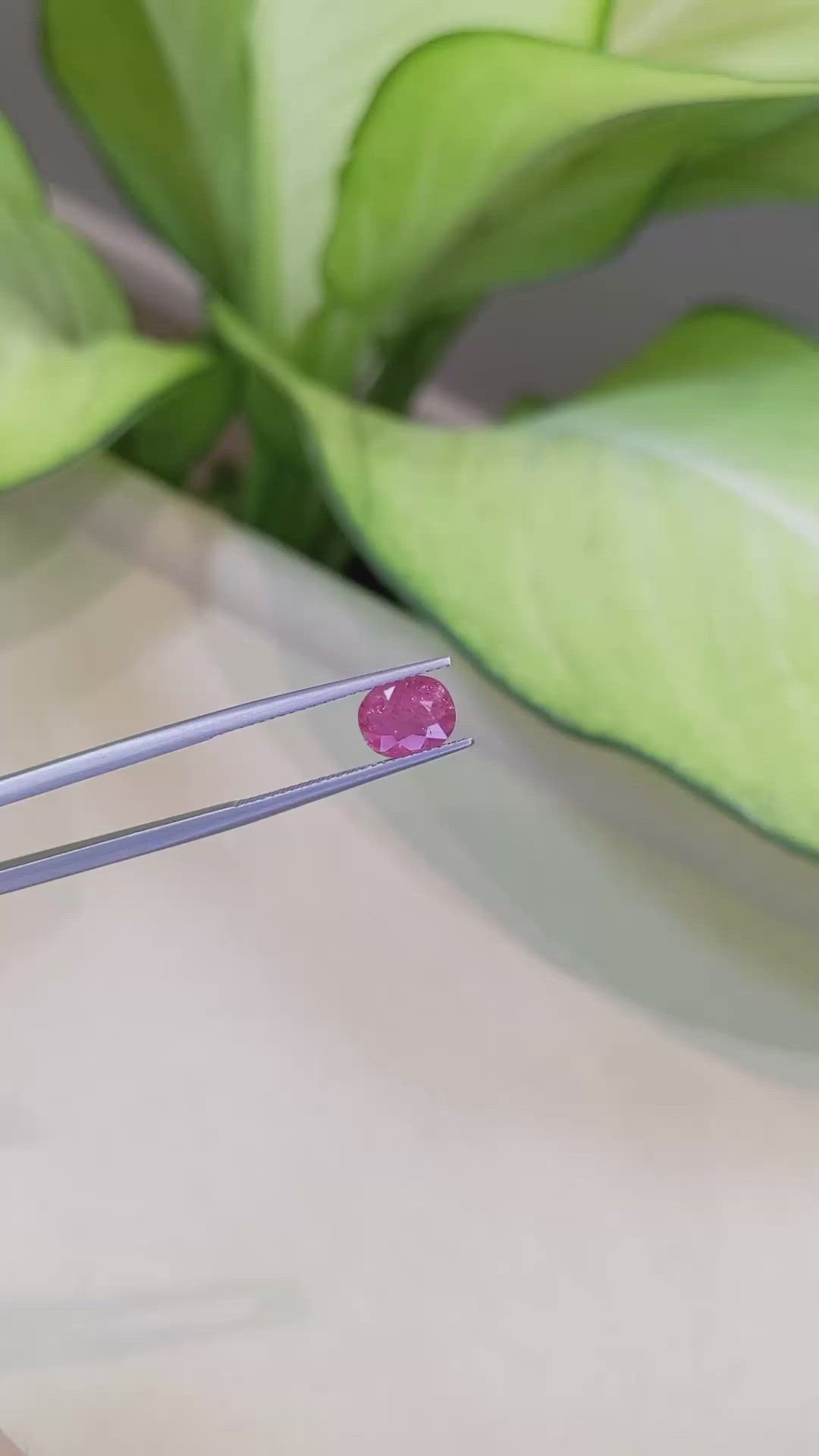 1.65 Ct. Ruby from Mozambique Size Video