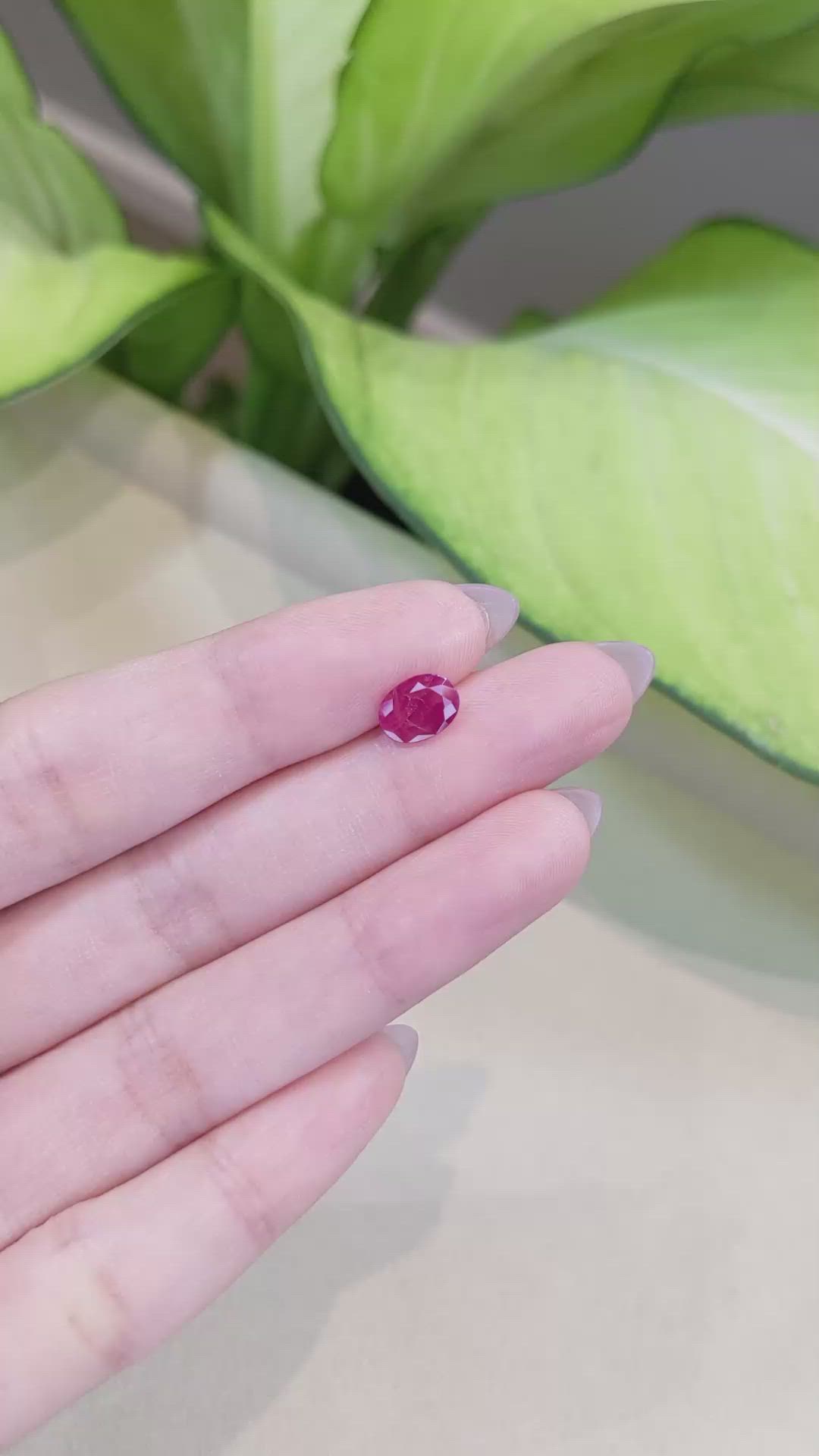 1.35 Ct. Ruby from Burma (Myanmar) Size Video