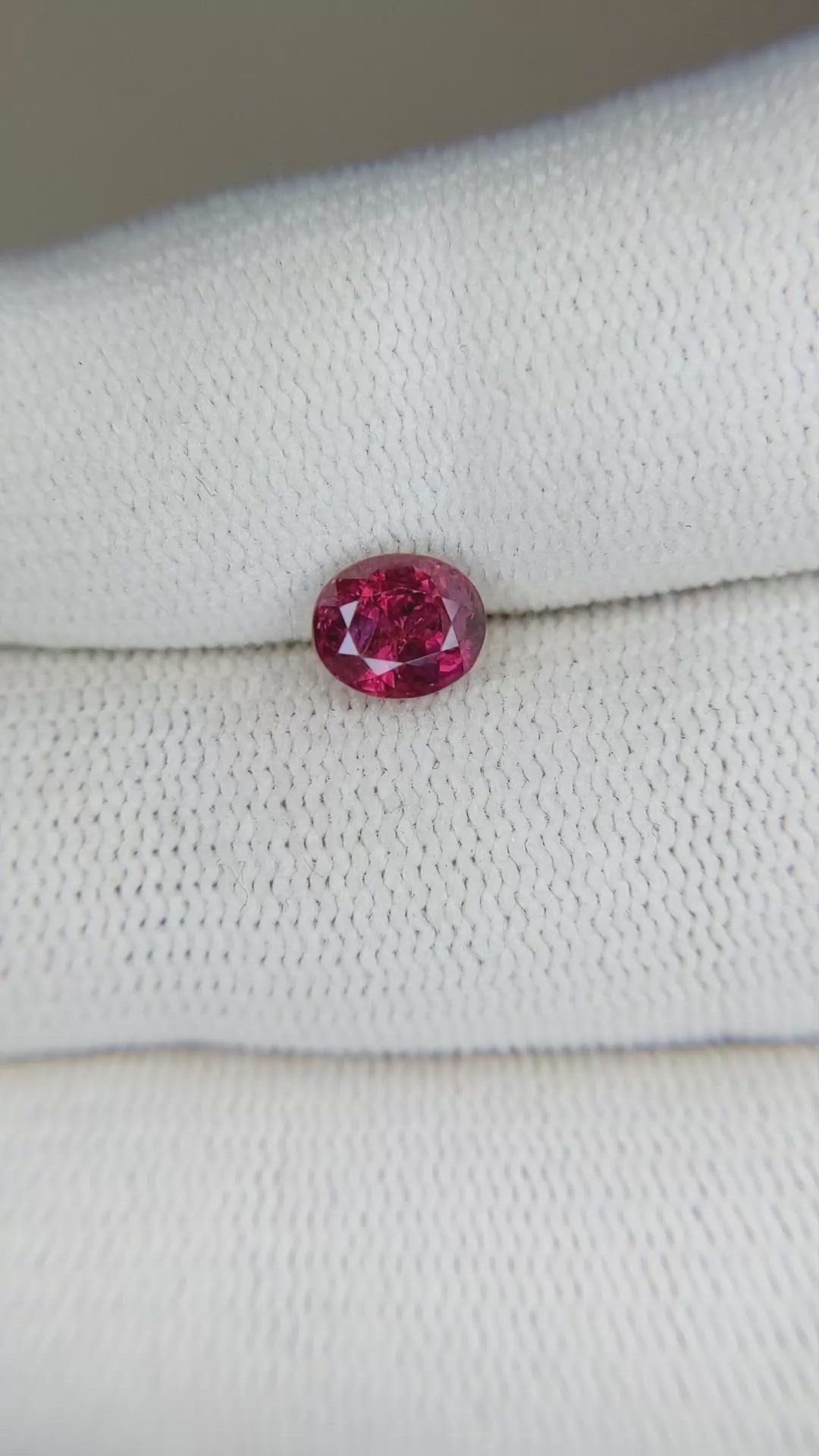 1.34 Ct. Ruby from Mozambique Size Video