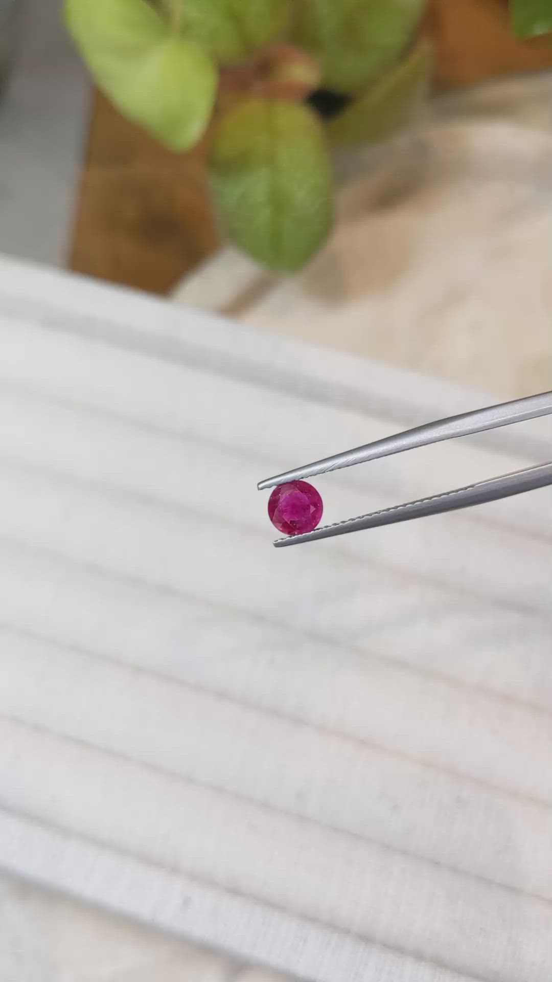 0.73 Ct. Ruby from Burma (Myanmar) Size Video