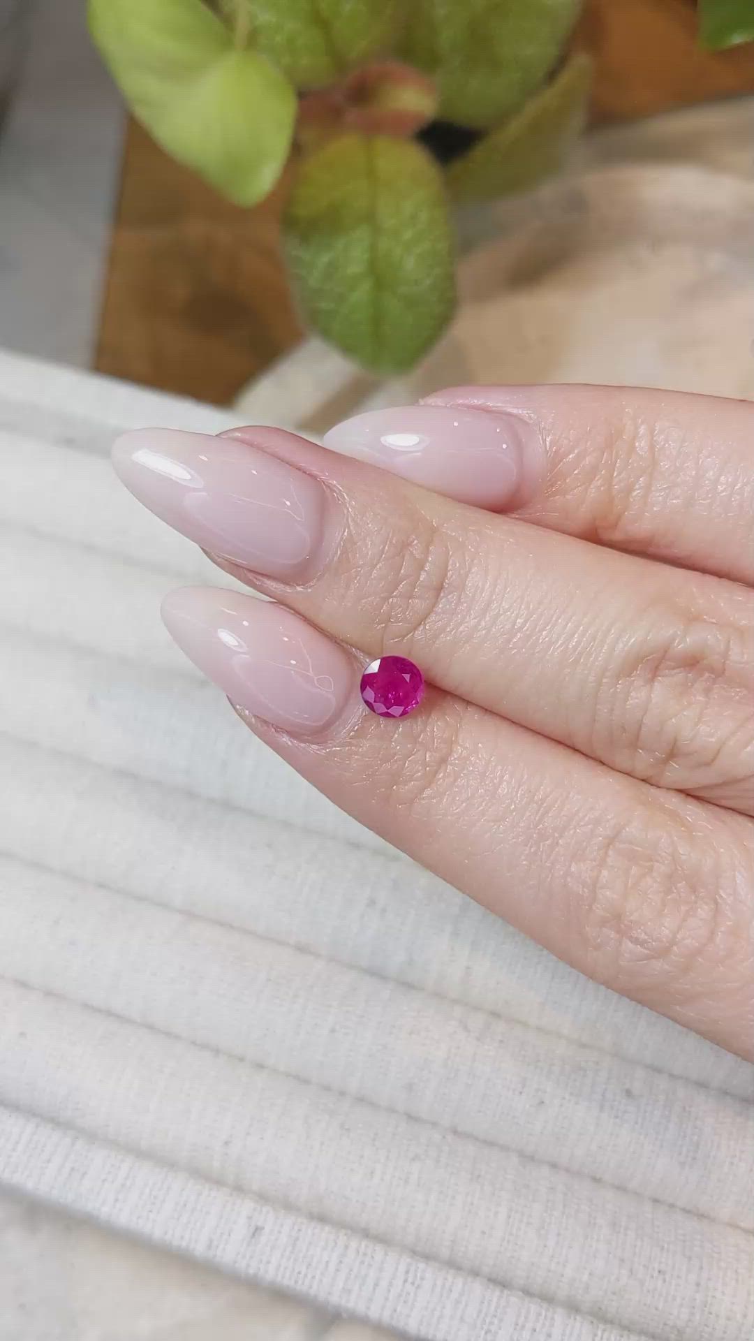 0.73 Ct. Ruby from Burma (Myanmar) Size Video