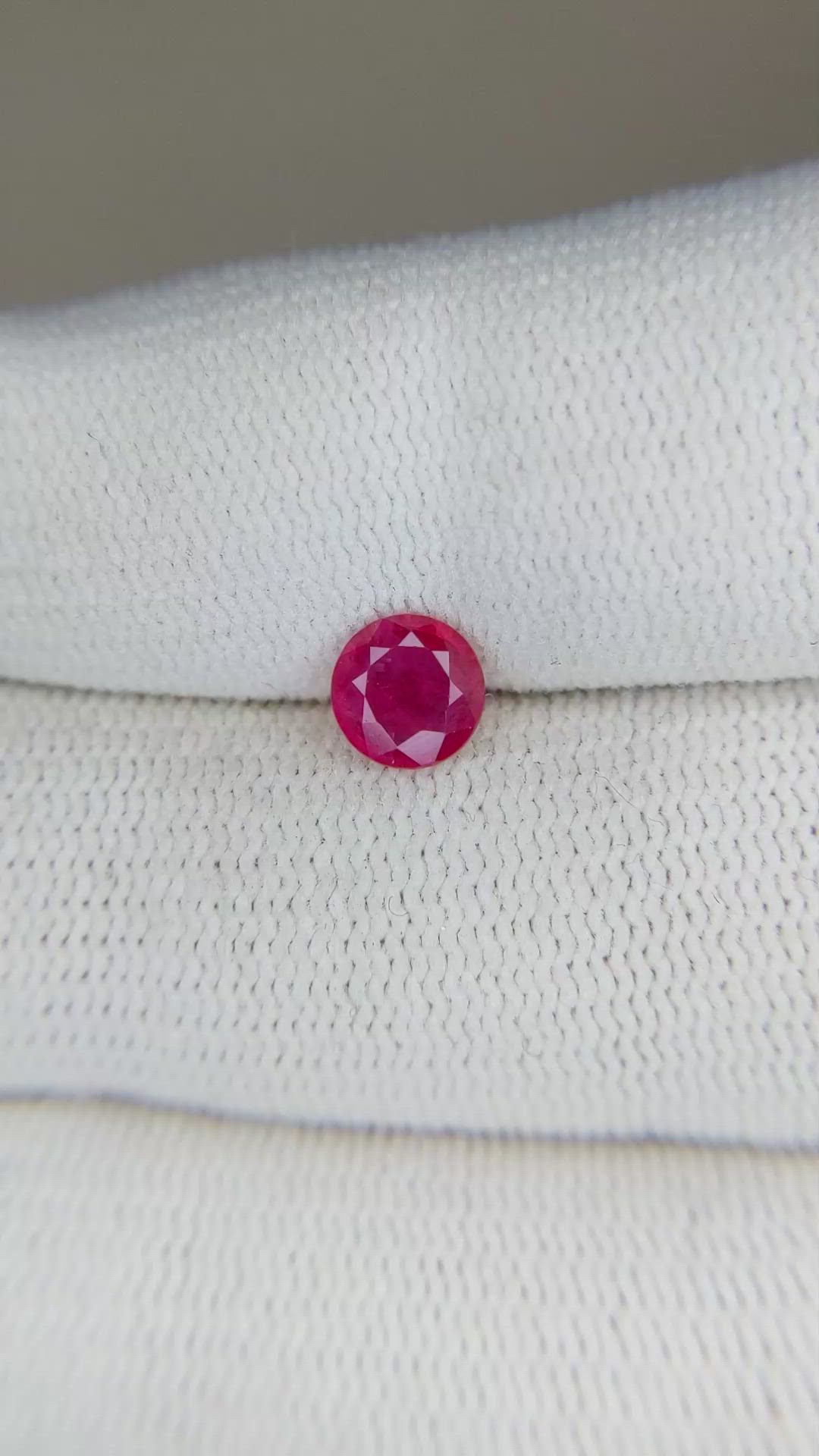 0.73 Ct. Ruby from Burma (Myanmar) Size Video
