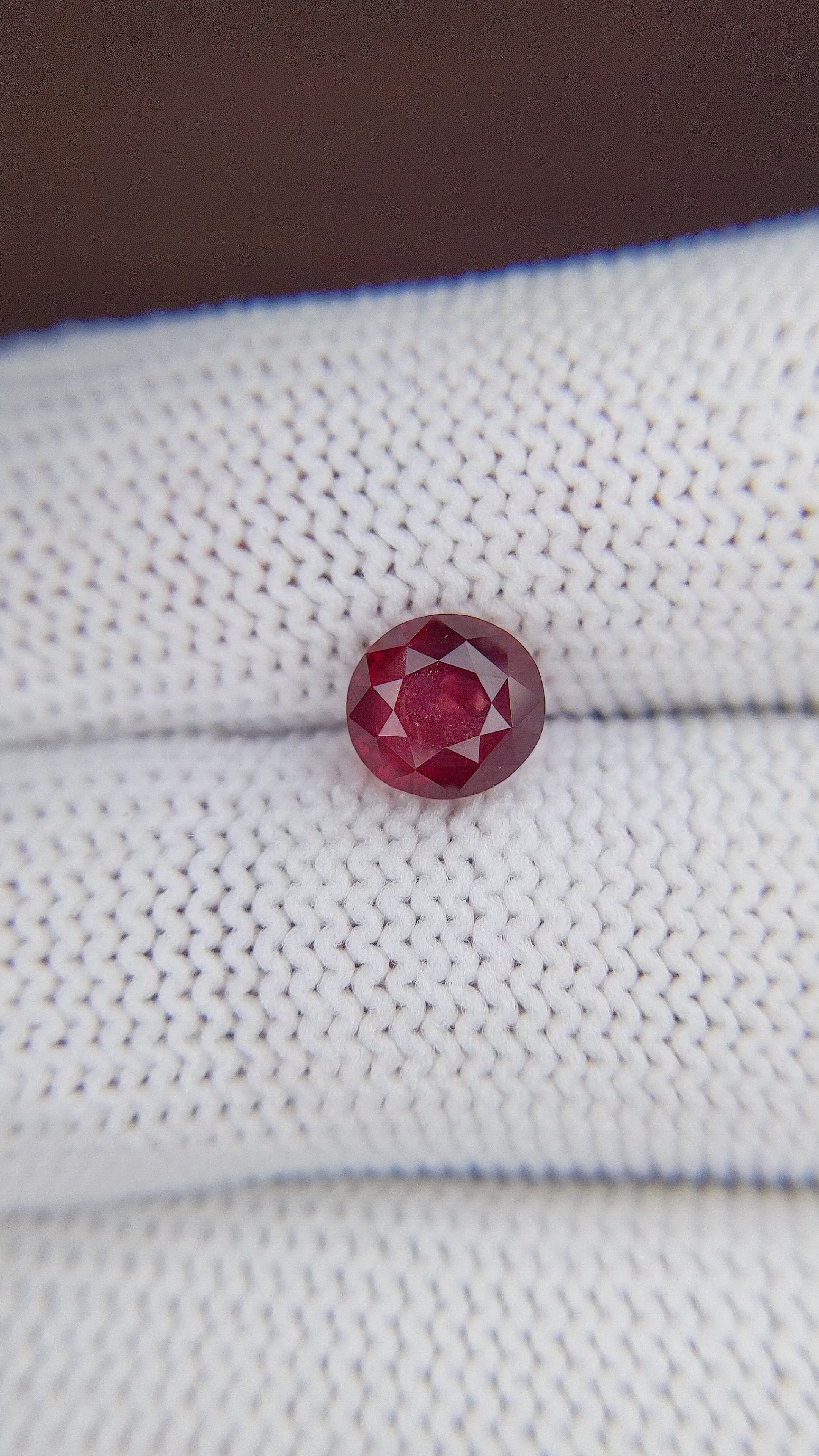2.25 Ct. Ruby from Tanzania Size Video