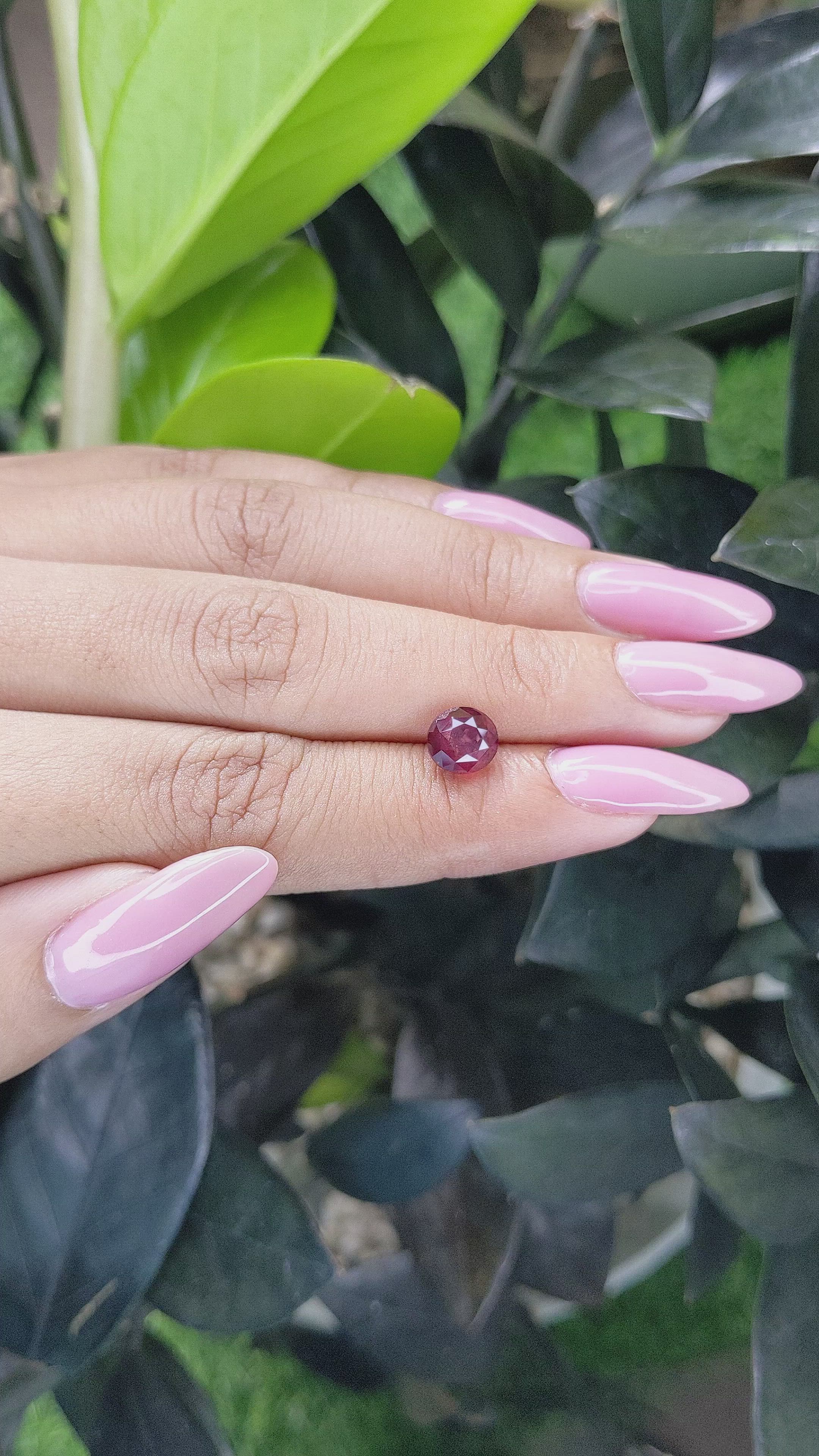 2.25 Ct. Ruby from Tanzania Size Video