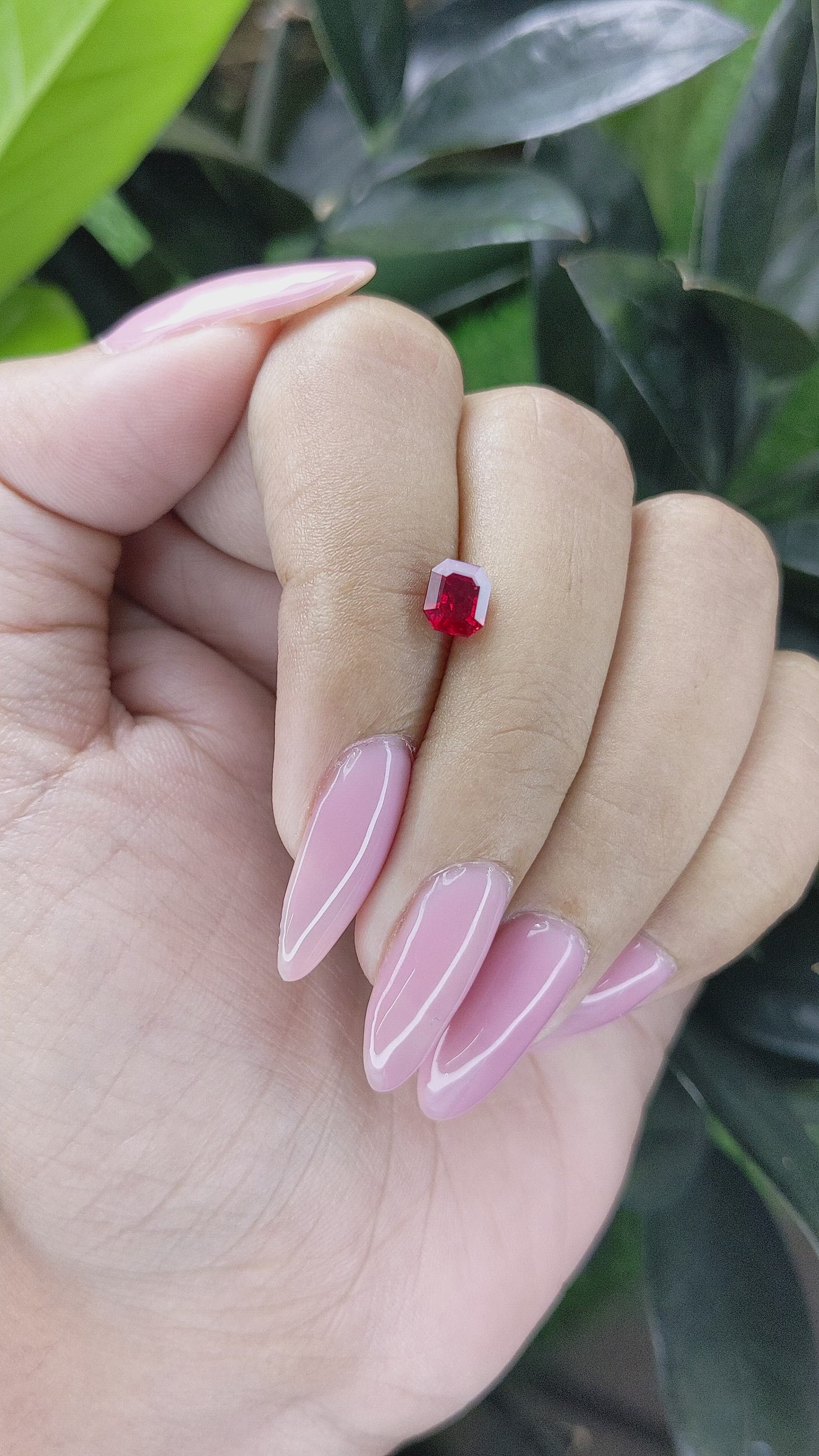 1.10 Ct. Ruby from Tanzania Size Video