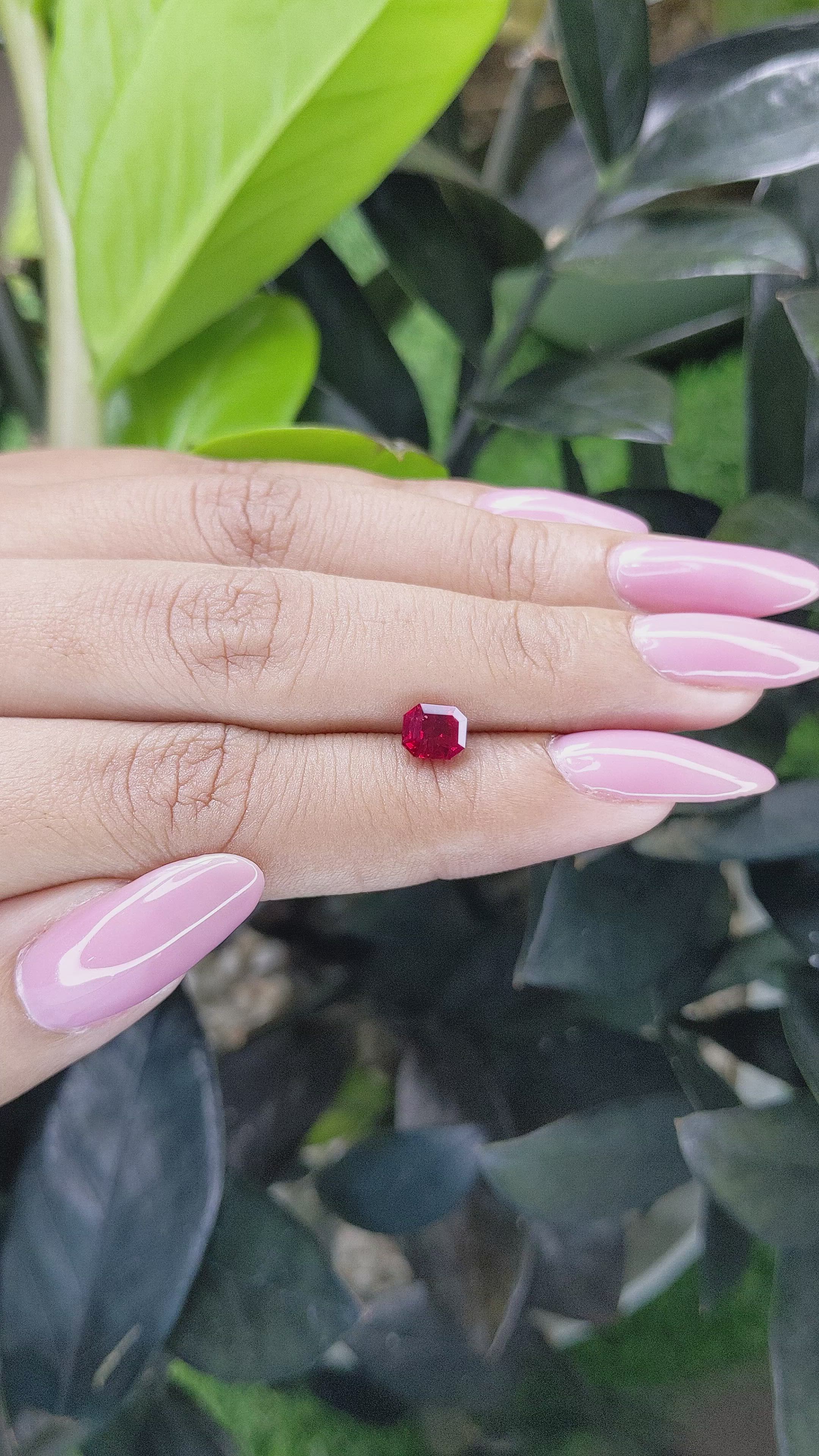 1.10 Ct. Ruby from Tanzania Size Video