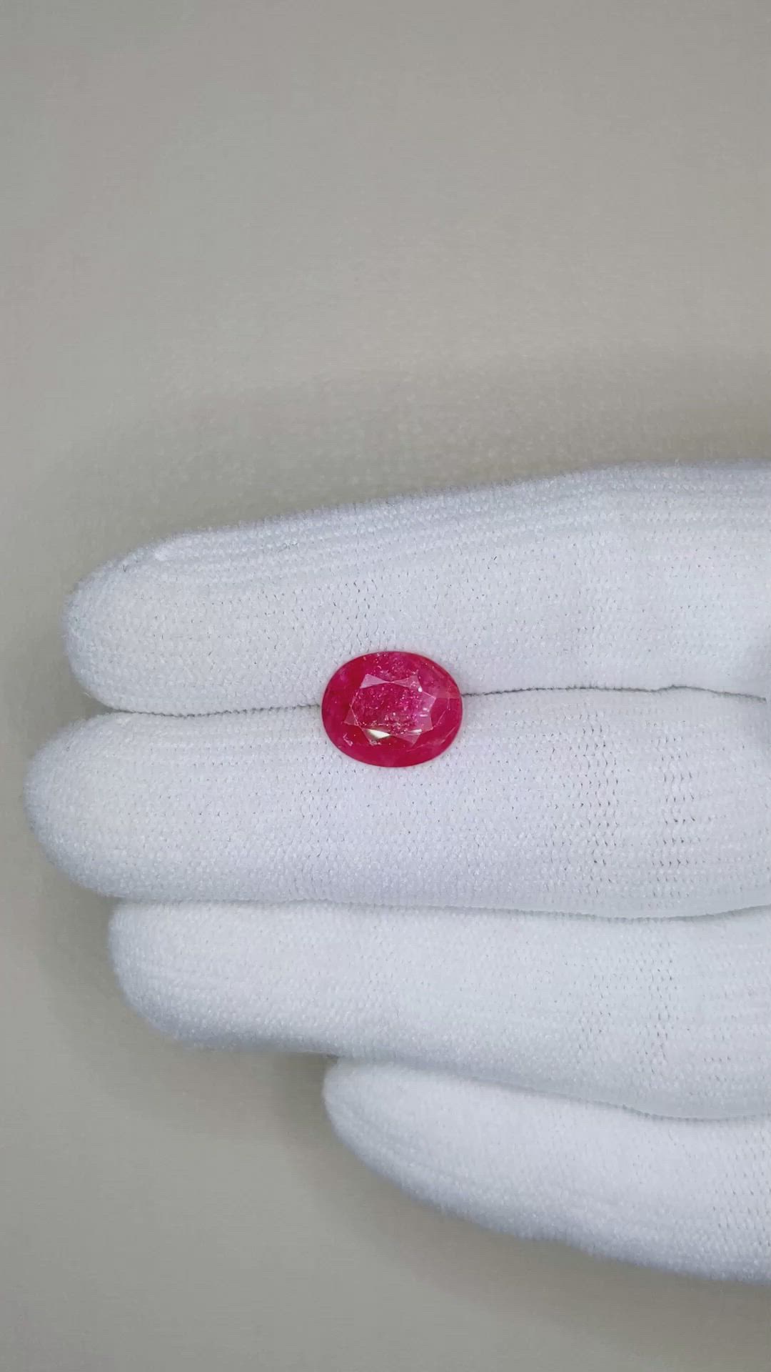 1.85 Ct. Ruby from Burma (Myanmar) Size Video