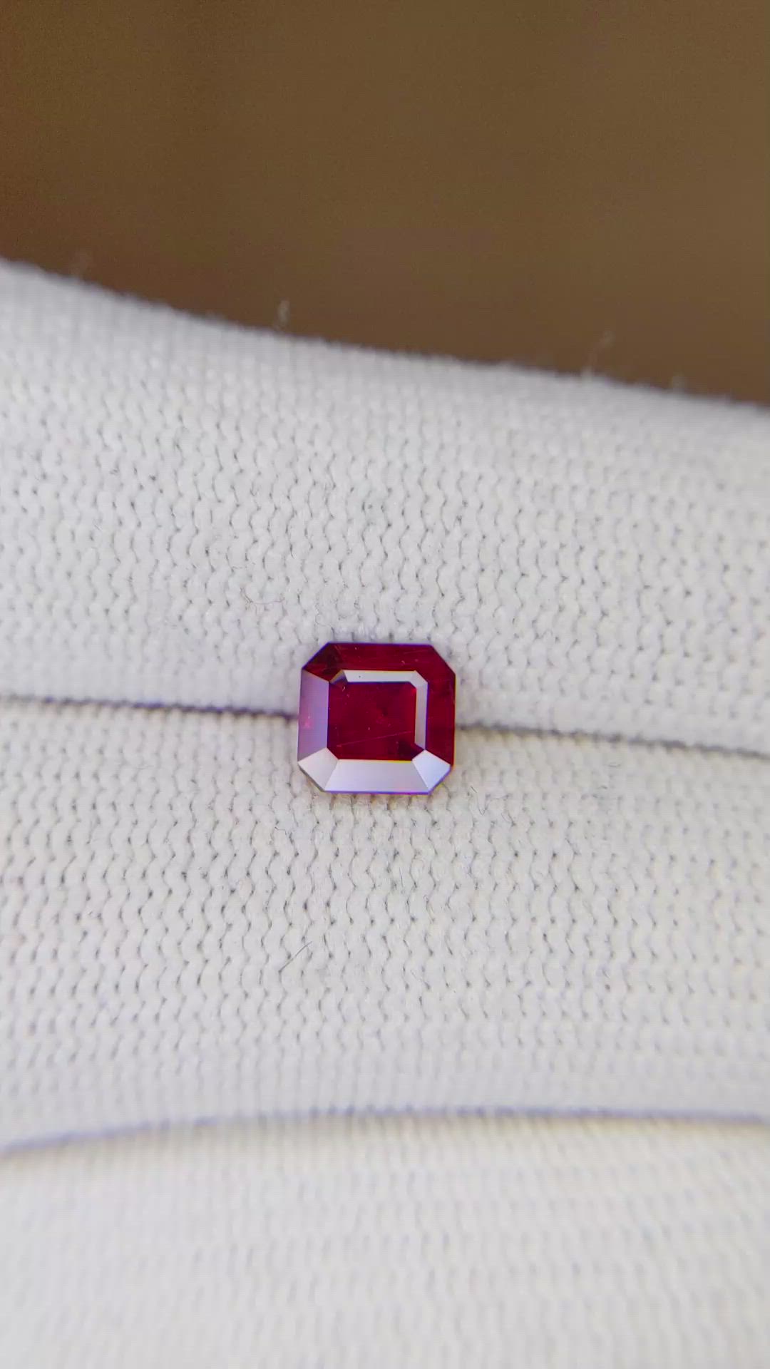 1.21 Ct. Ruby from Mozambique Size Video
