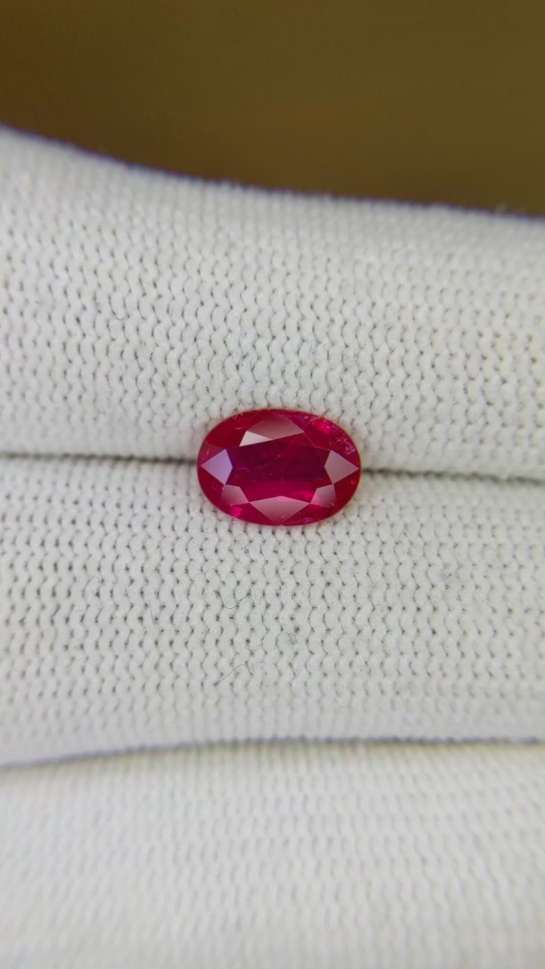 1.51 Ct. Ruby from Mozambique Size Video