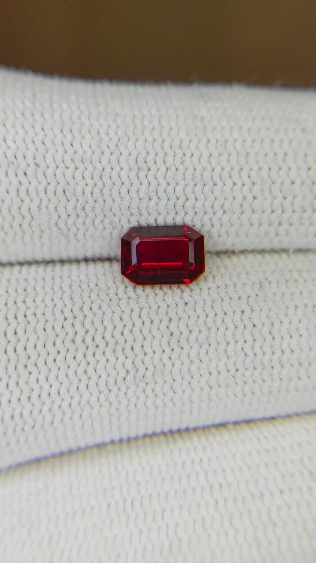 1.15 Ct. Ruby from Mozambique Size Video