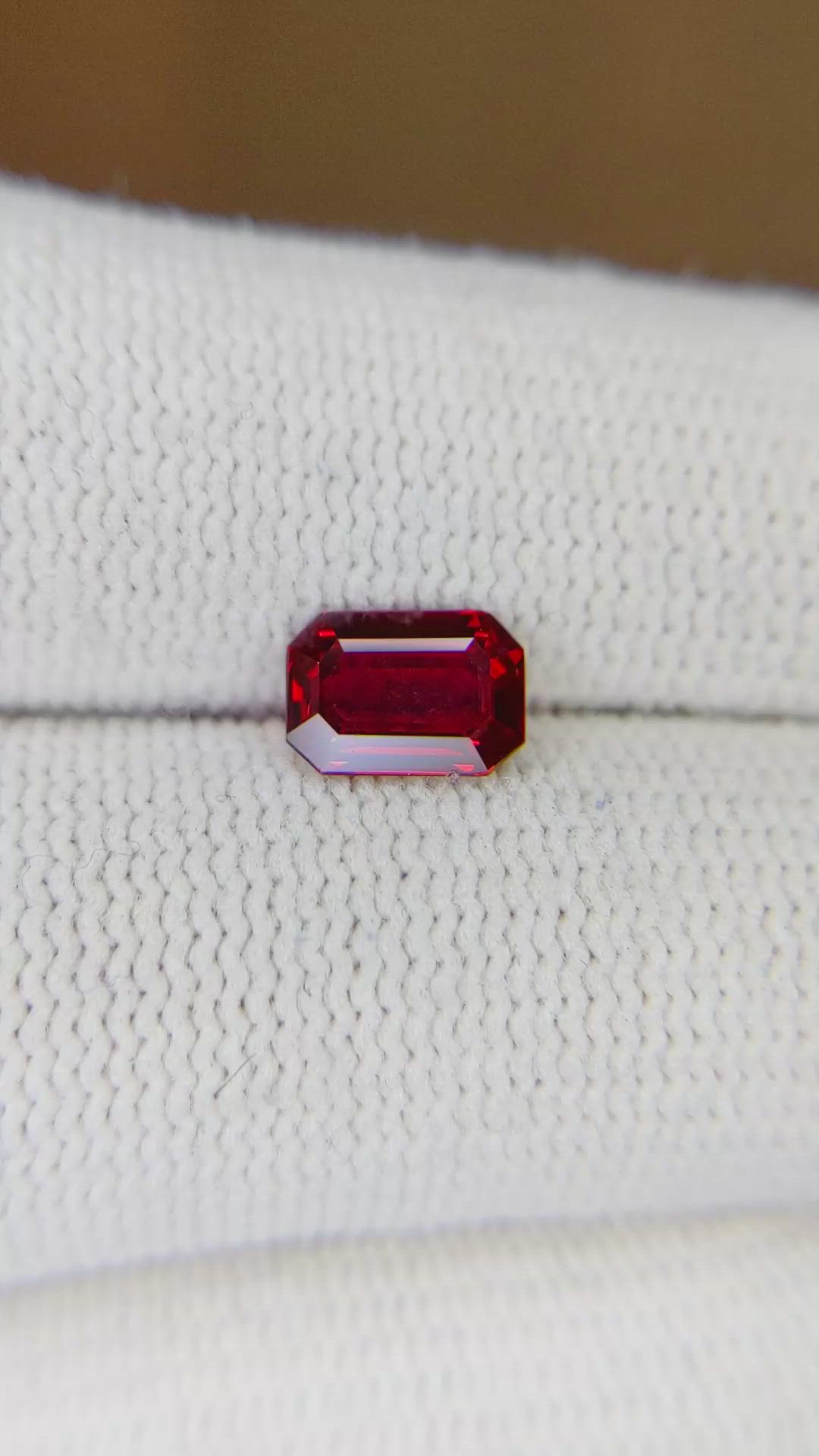 1.04 Ct. Ruby from Mozambique Size Video