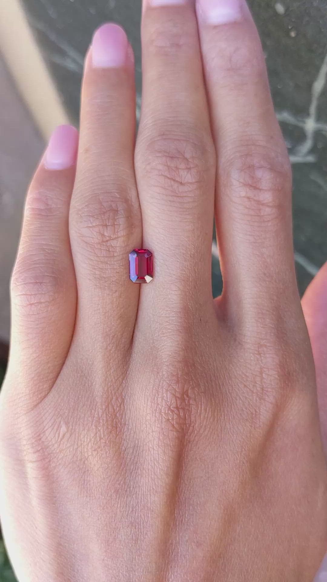 1.06 Ct. Ruby from Mozambique Size Video