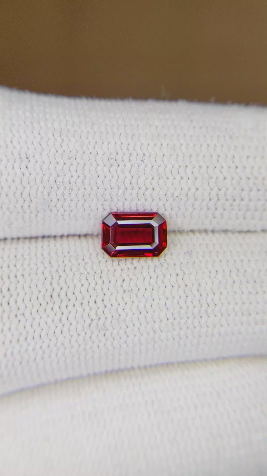 1.06 Ct. Ruby from Mozambique Size Video