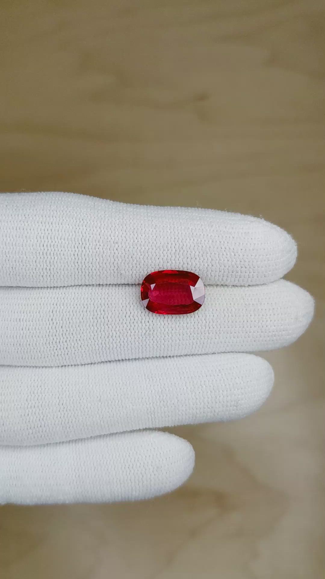 5.01 Ct. Ruby from Mozambique Size Video