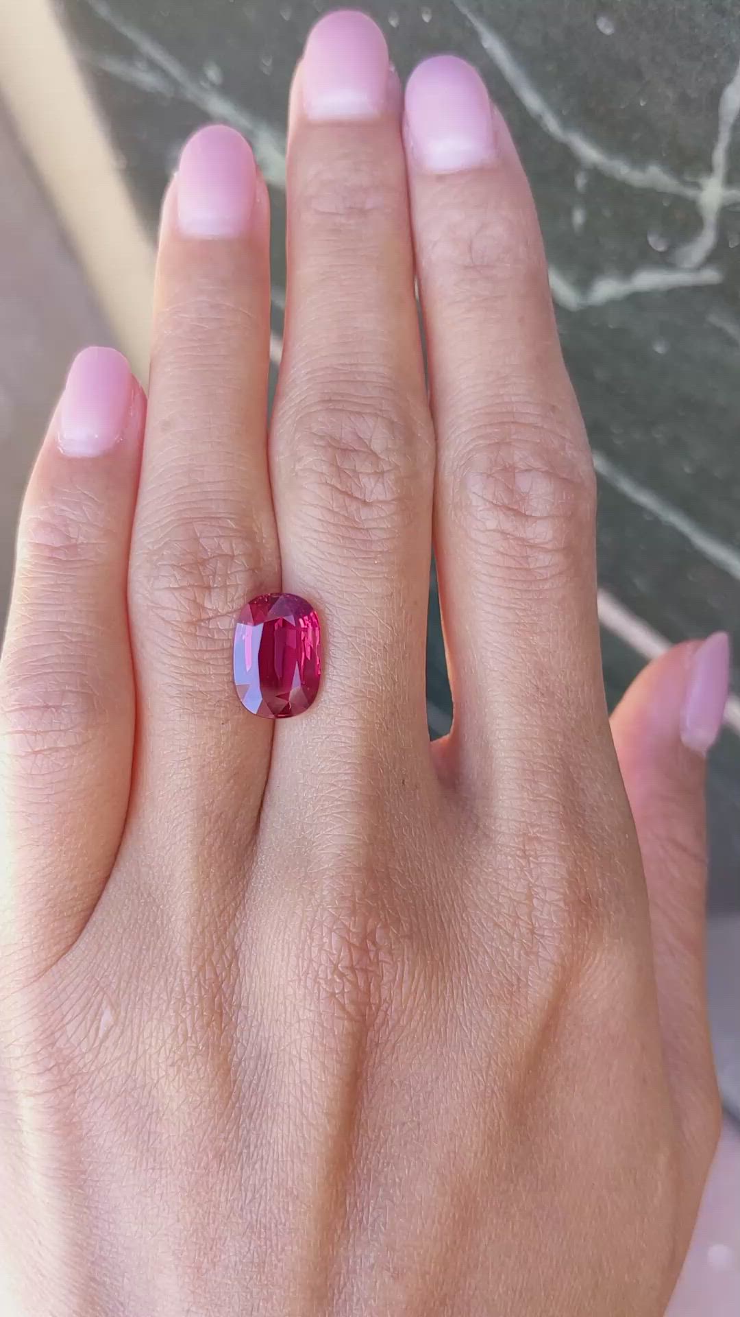 5.01 Ct. Ruby from Mozambique Size Video