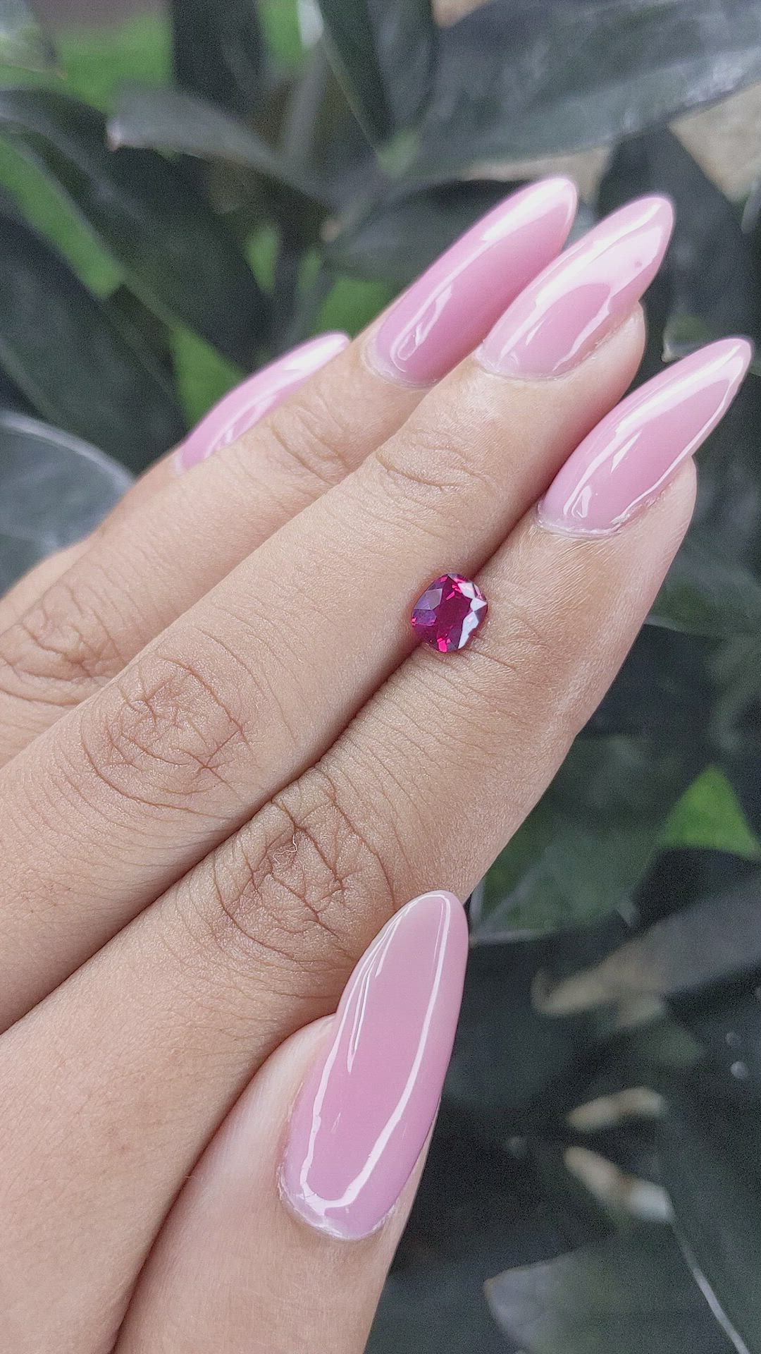 0.81 Ct. Ruby from Tanzania Size Video